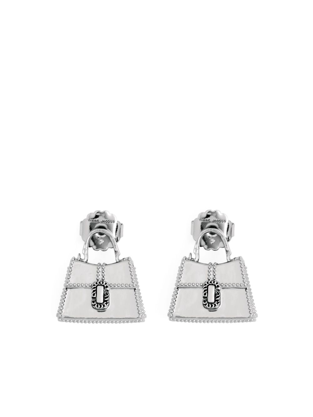 Marc Jacobs St. Marc 吊饰细节耳环 - 银色