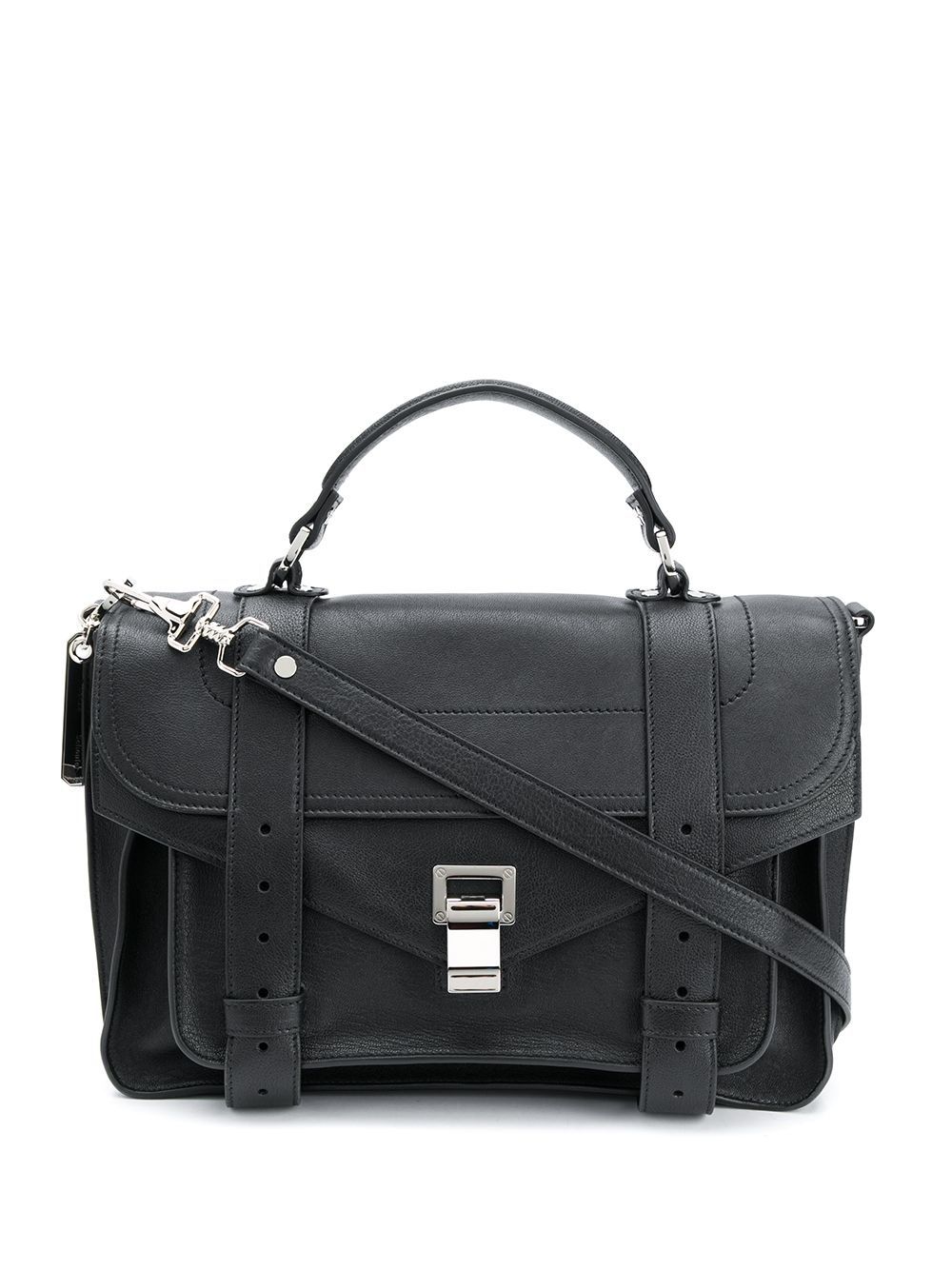 Proenza Schouler PS1 中号斜挎包 - 黑色