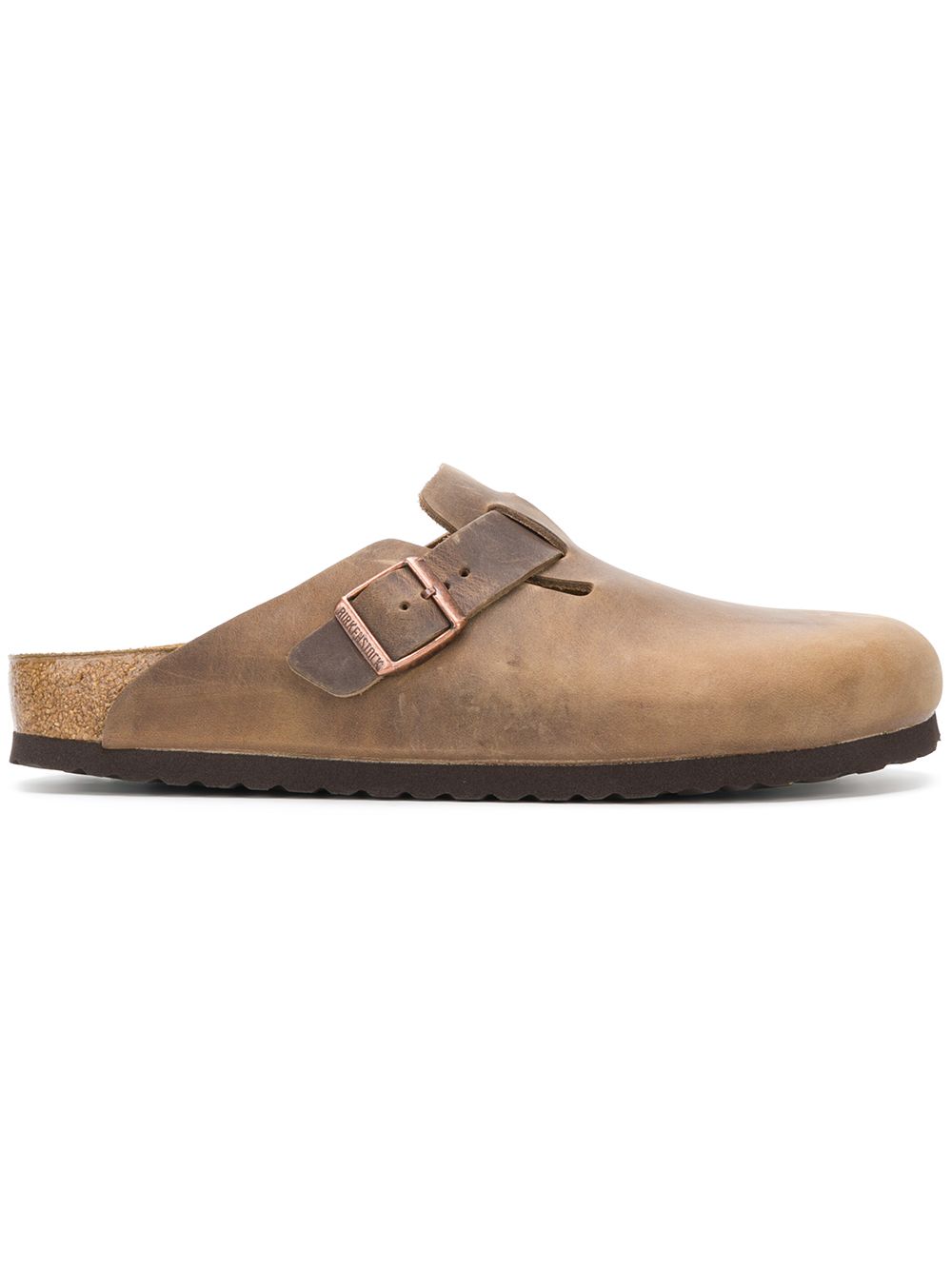 Birkenstock 经典牛皮拖鞋 - 褐色
