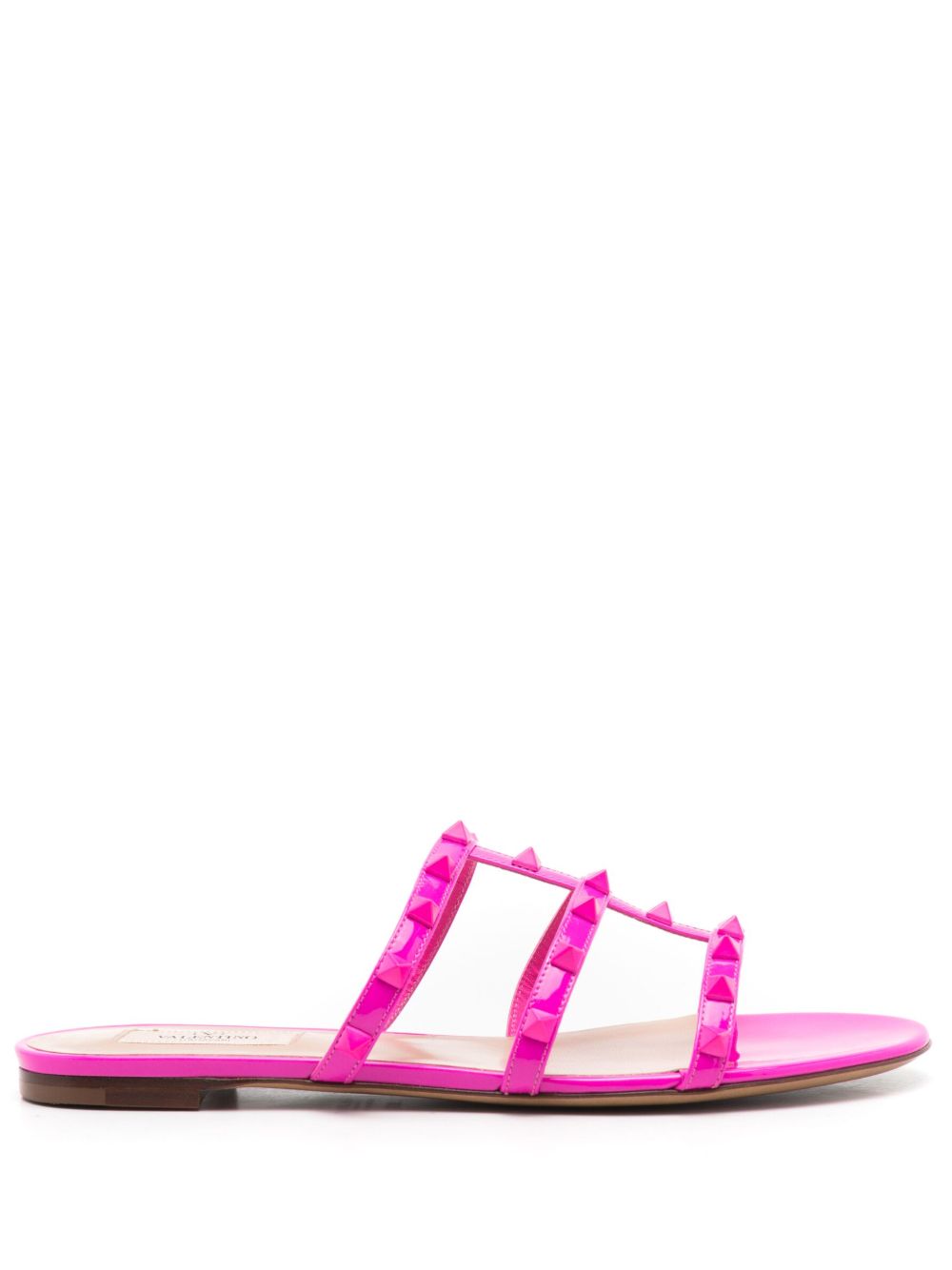 Valentino Garavani Rockstud 缀饰套穿式凉鞋 - 粉色