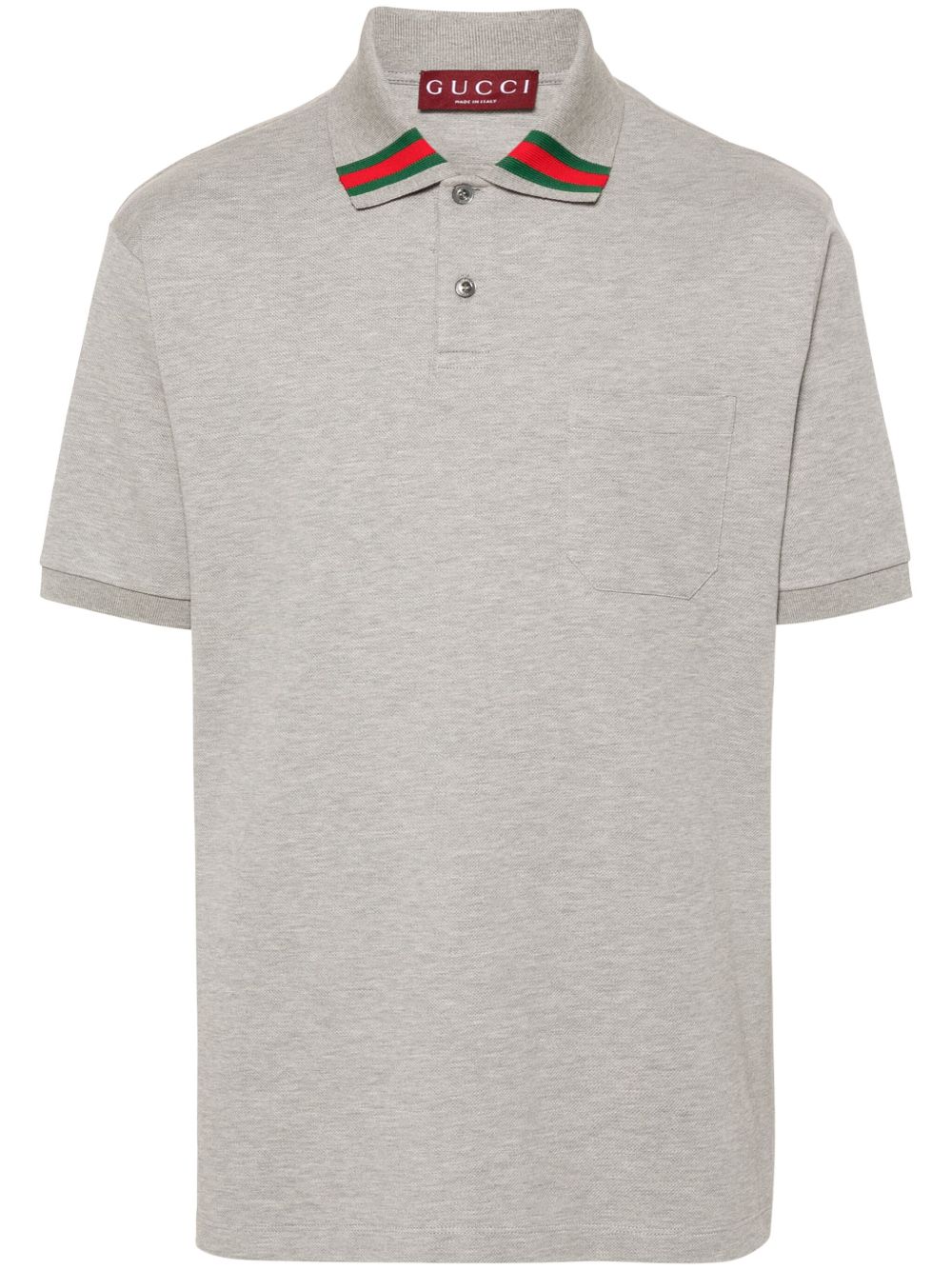 Gucci Web polo衫 - 灰色