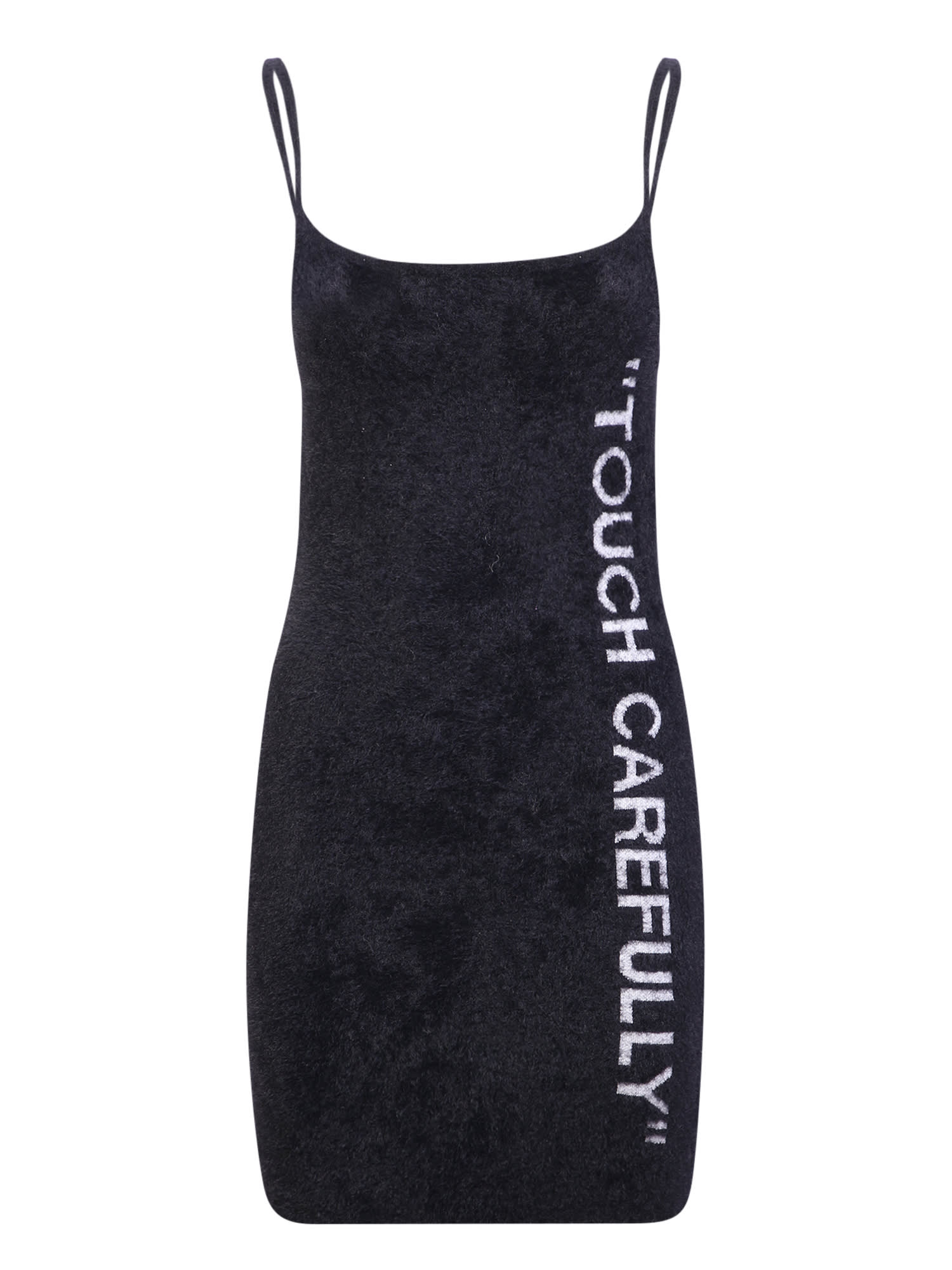 Off-White Slogan Print Dress
