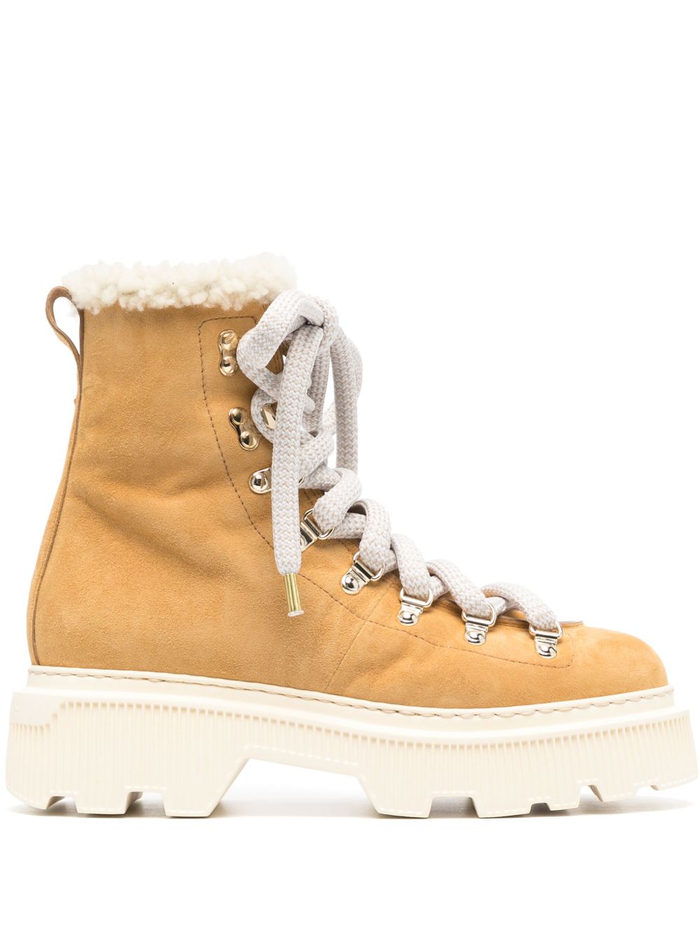 Santoni Houring 绒面皮短靴 - 褐色