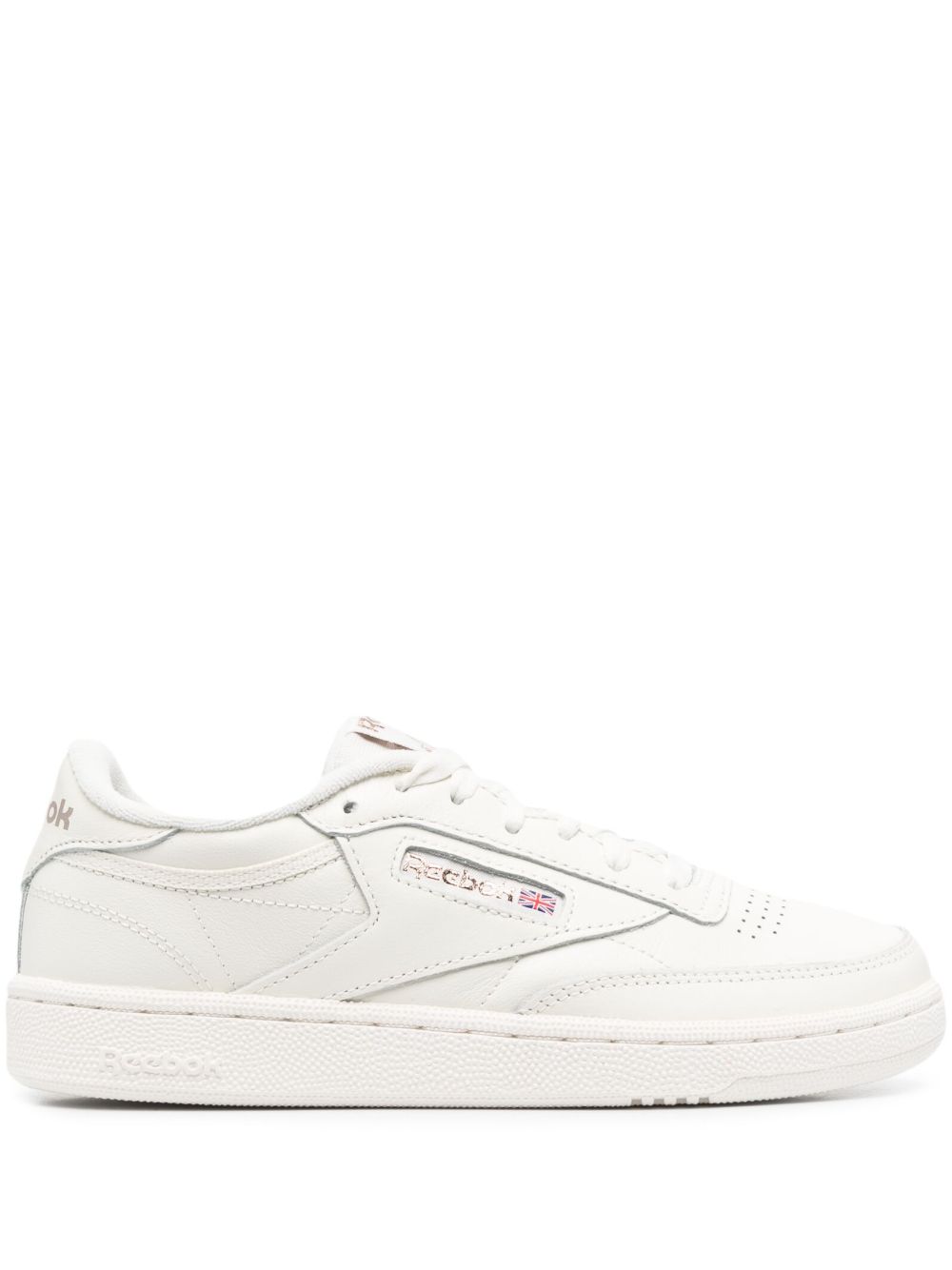 Reebok 标贴低帮运动鞋 - 白色