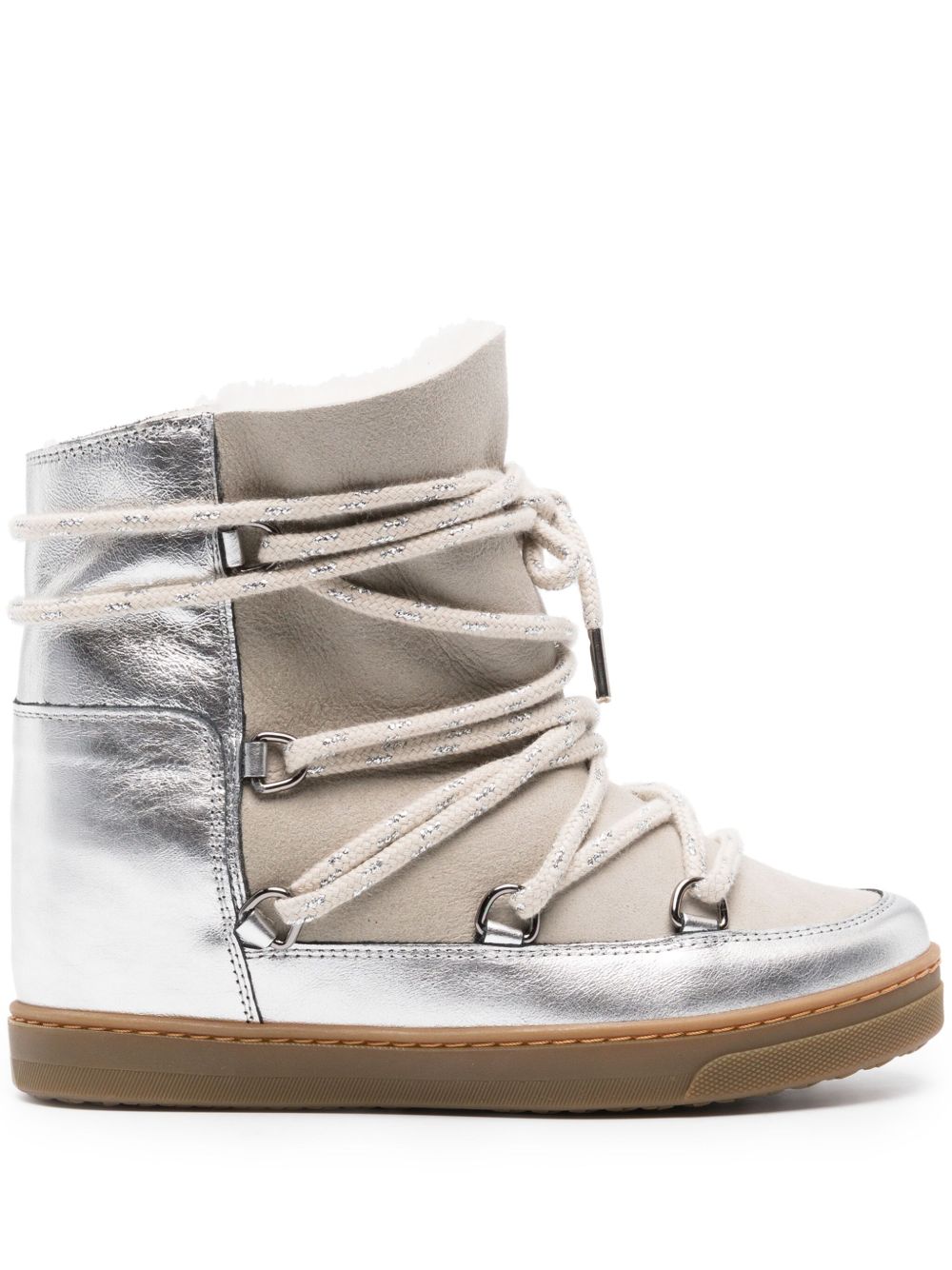 ISABEL MARANT Nowles-GF 皮质及踝靴 - 银色