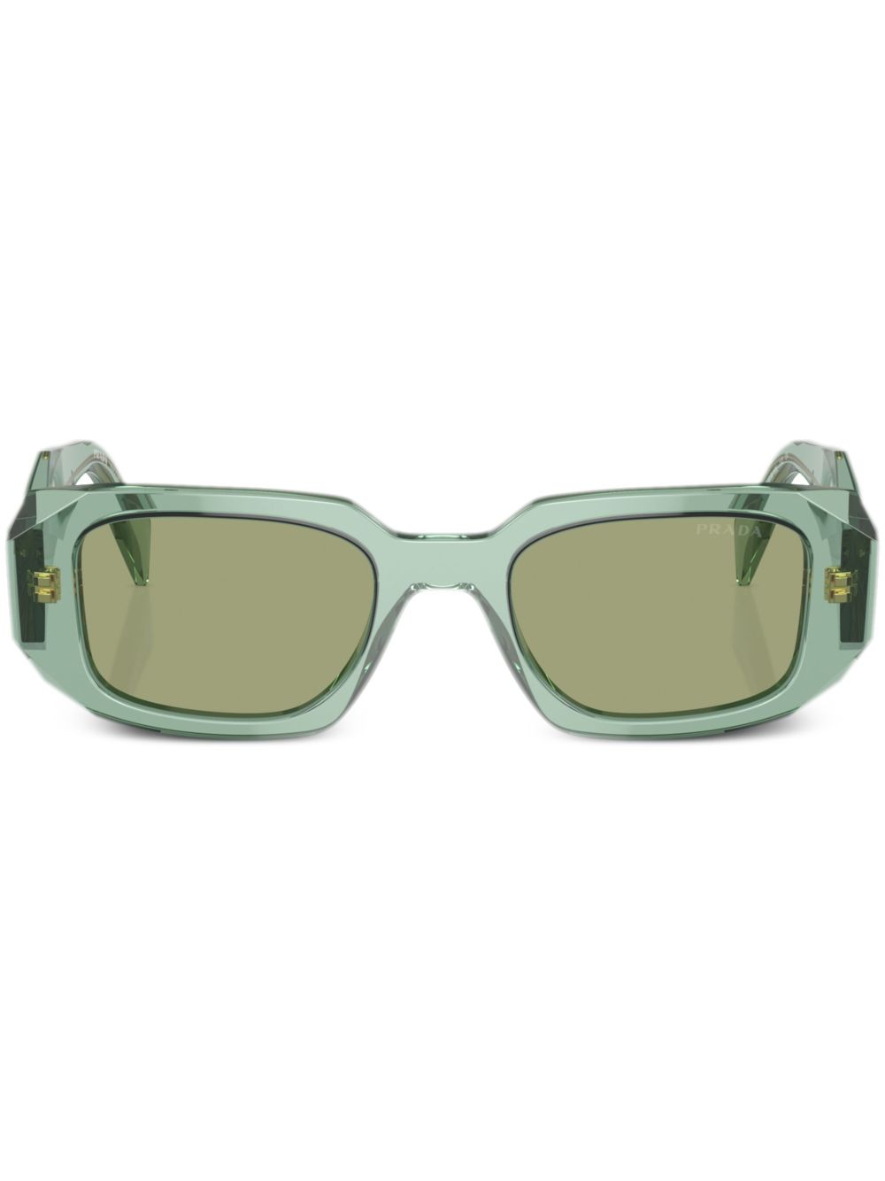 Prada Eyewear Prada PR 17WS 长方形镜框太阳眼镜 - 绿色