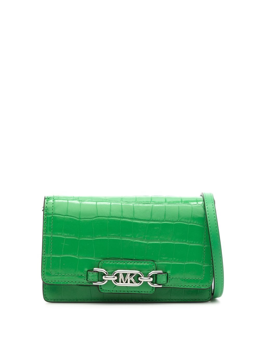 Michael Kors logo标牌斜挎包 - 绿色