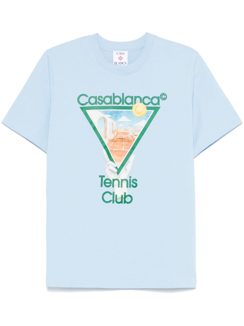 Casablanca Metaphysical Tennis Icon T恤 - 蓝色