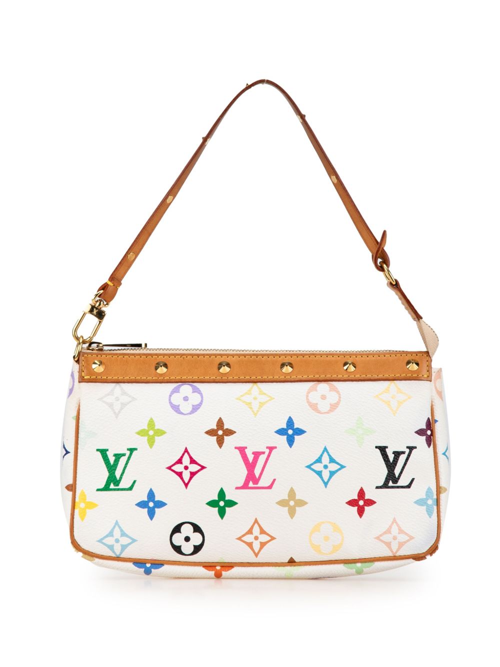 Louis Vuitton Pre-Owned Monogram Multicolore Pochette Accessoires 单肩包（2004年典藏款） - 白色