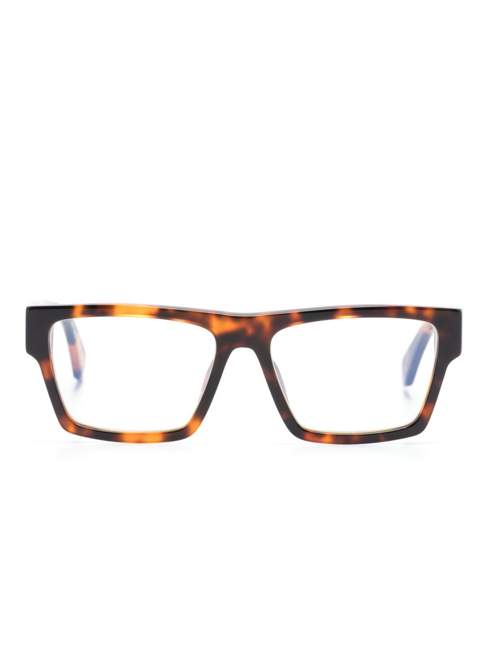 Off-White Eyewear Optical Style 46 方框眼镜 - 褐色