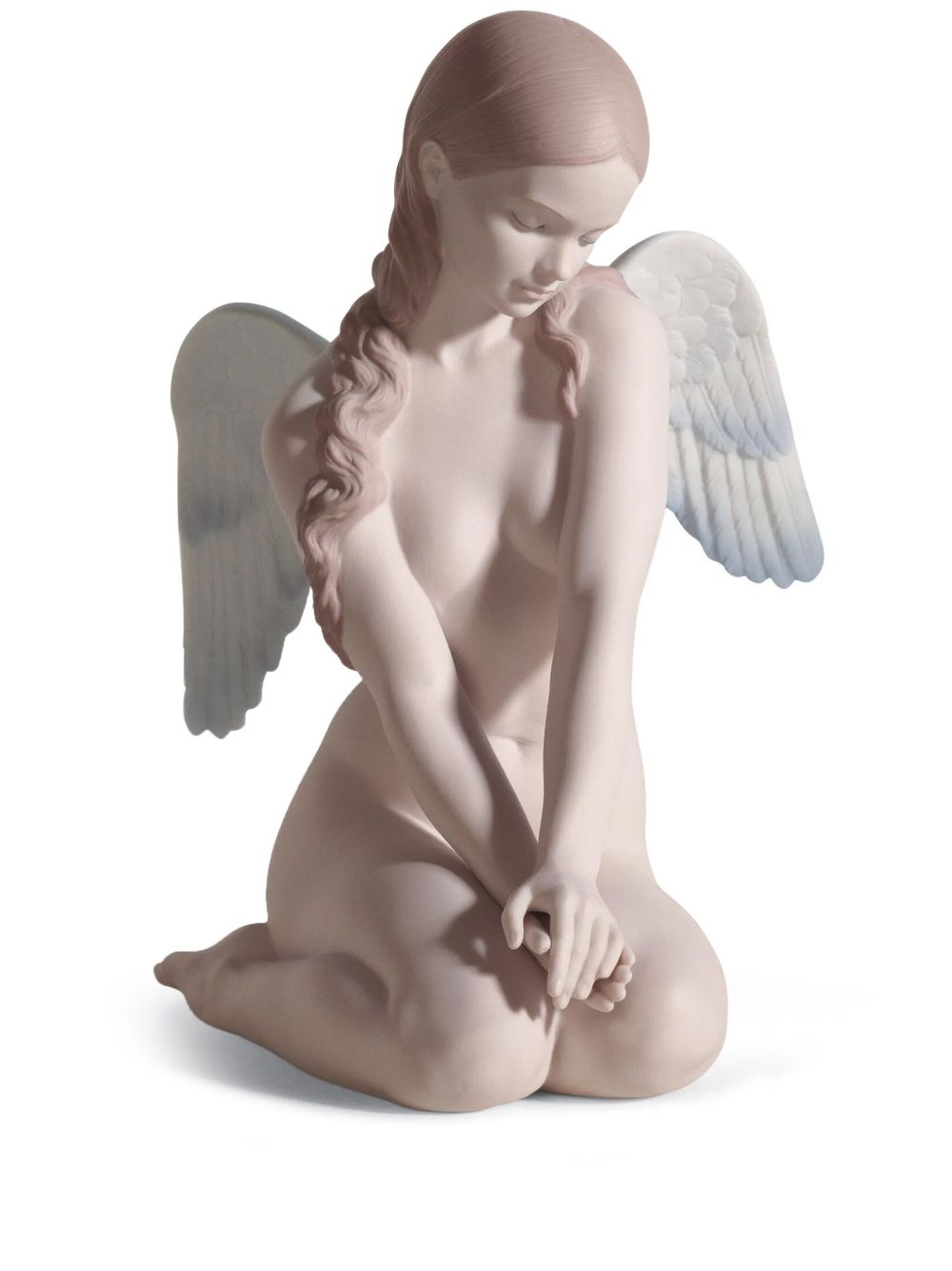 Lladró Beautiful Angel 陶瓷雕像（20厘米） - 粉色