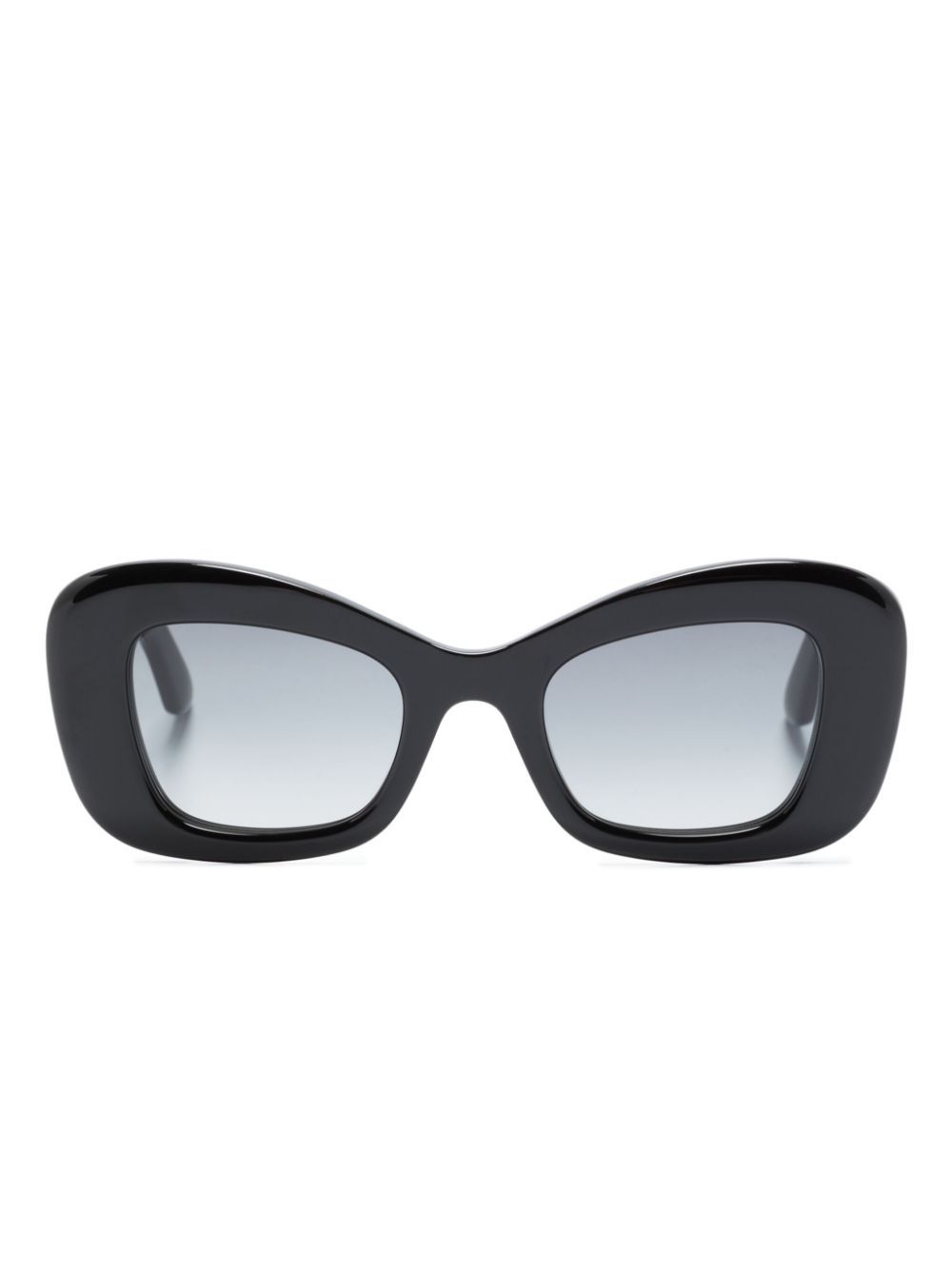 Alexander McQueen Eyewear Bold 猫眼框太阳眼镜 - 黑色