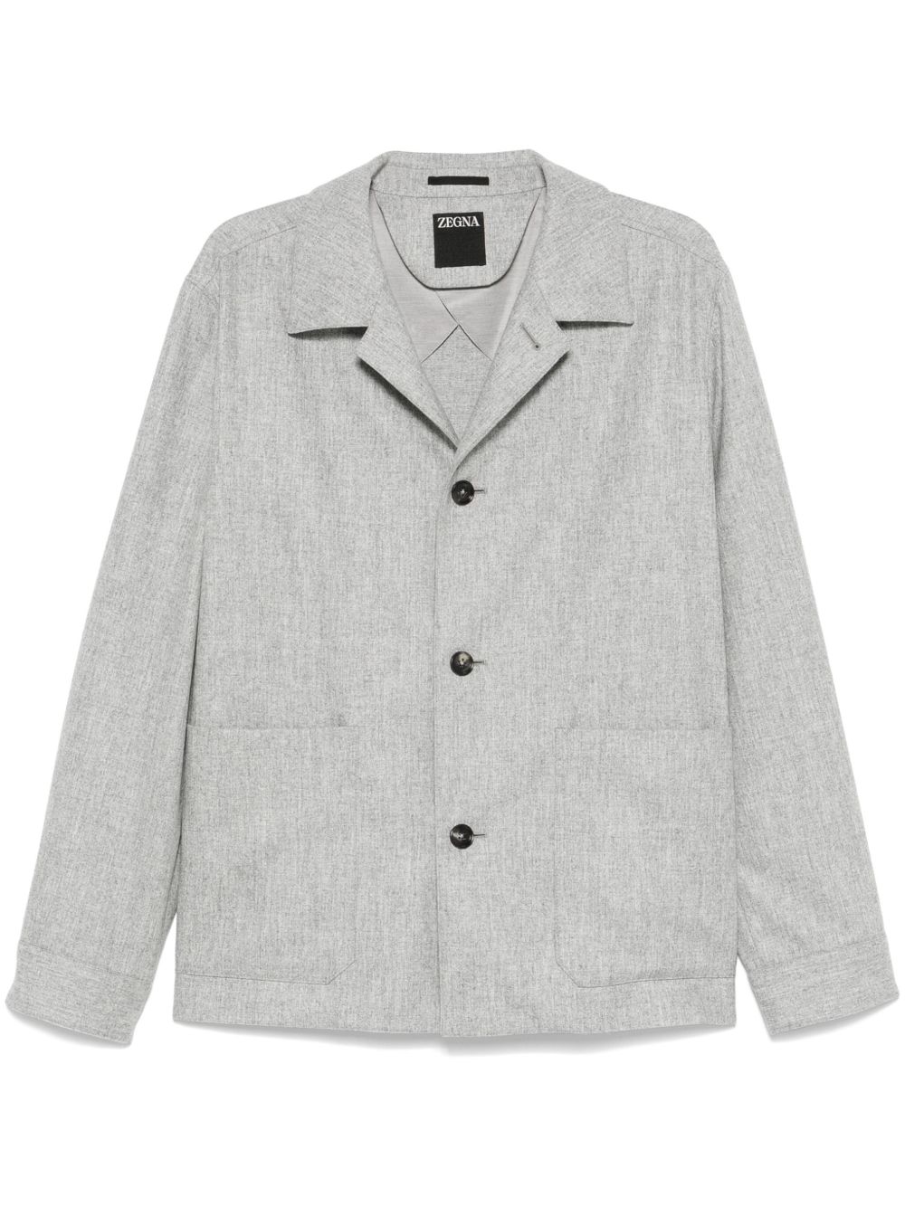 Zegna 羊毛夹克 - 灰色