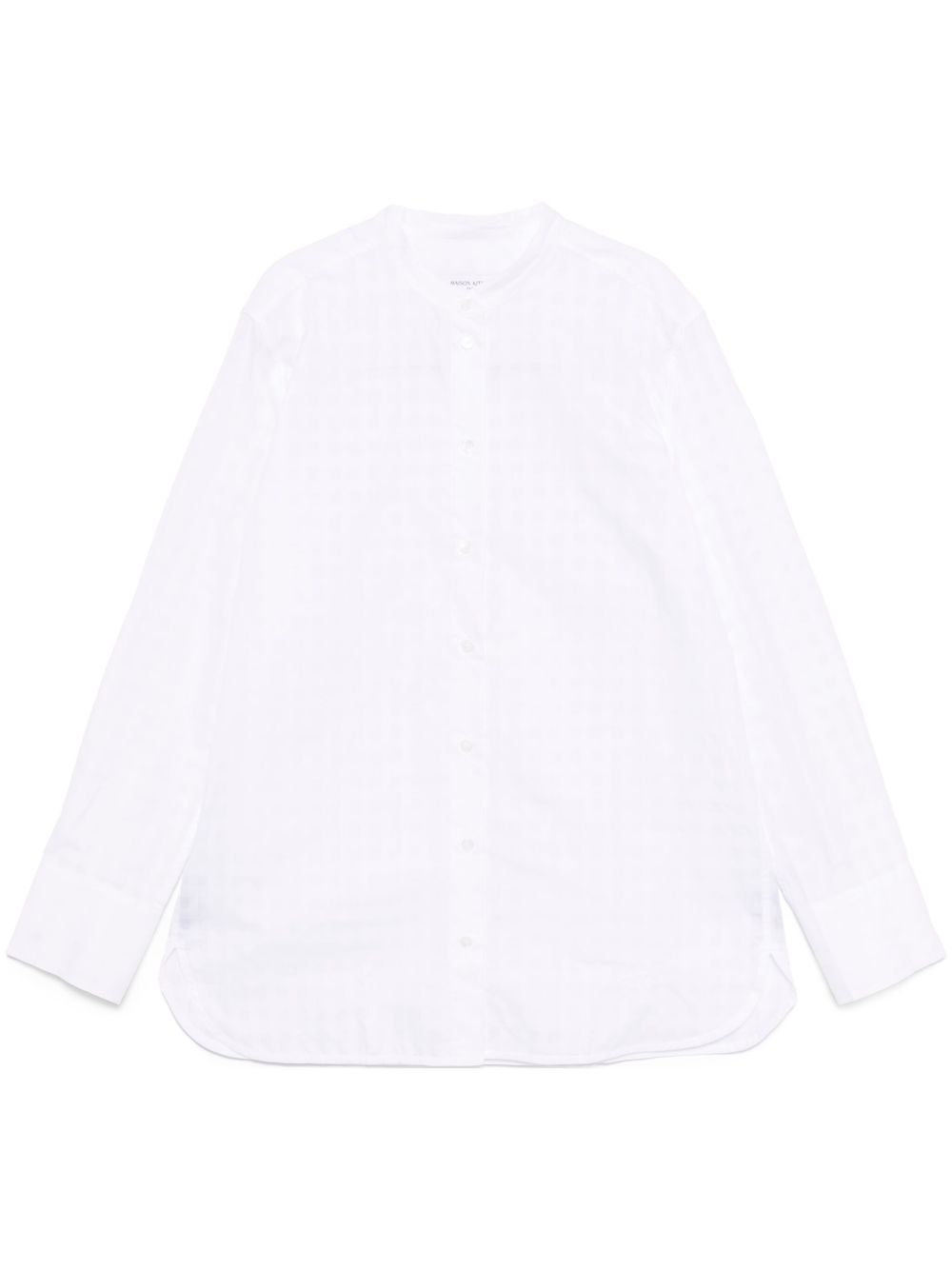 Maison Kitsuné 格纹衬衫 - 白色