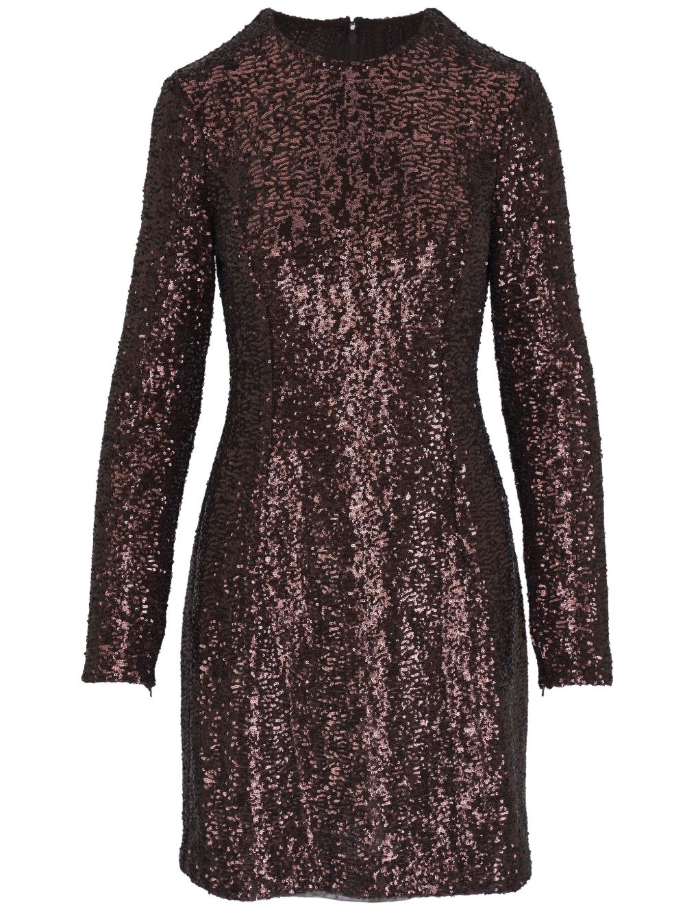 Michael Kors Collection 亮片缀饰迷你连衣裙 - 褐色