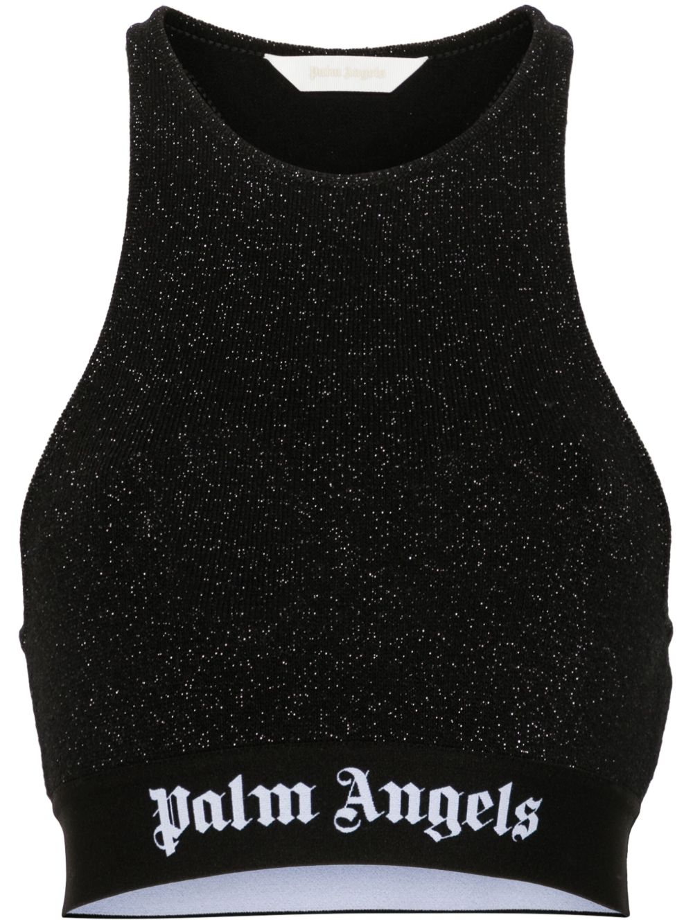 Palm Angels 金银纱面料短款上衣 - 黑色