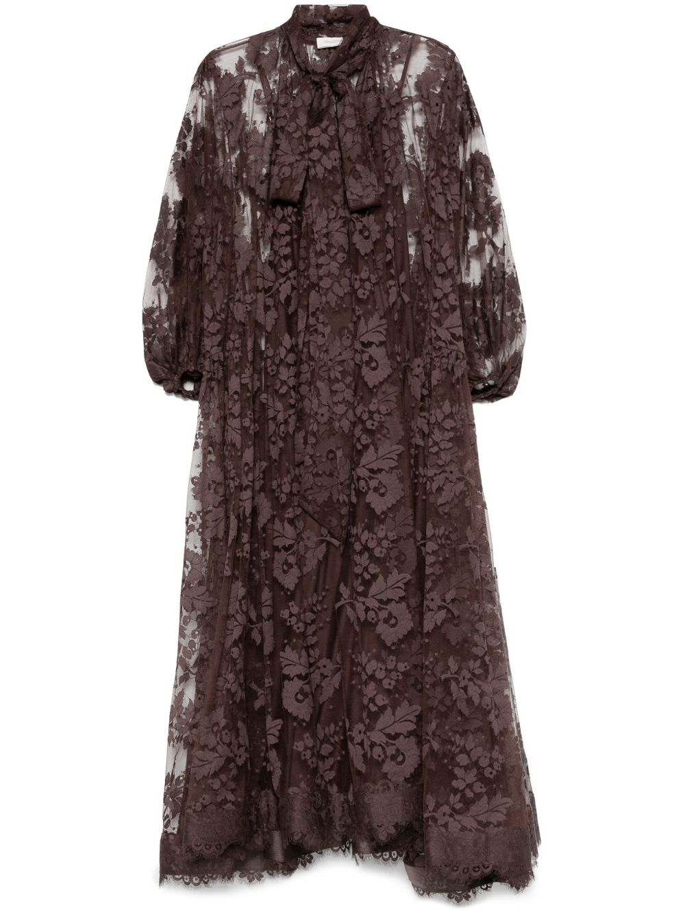 ZIMMERMANN Illustration 蕾丝礼服 - 褐色