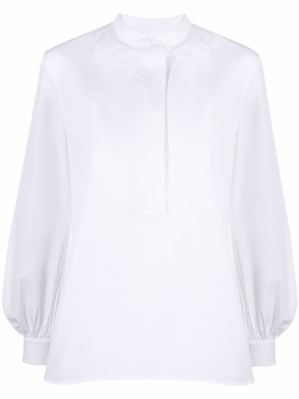 Jil Sander 前襟拼接衬衫 - 白色