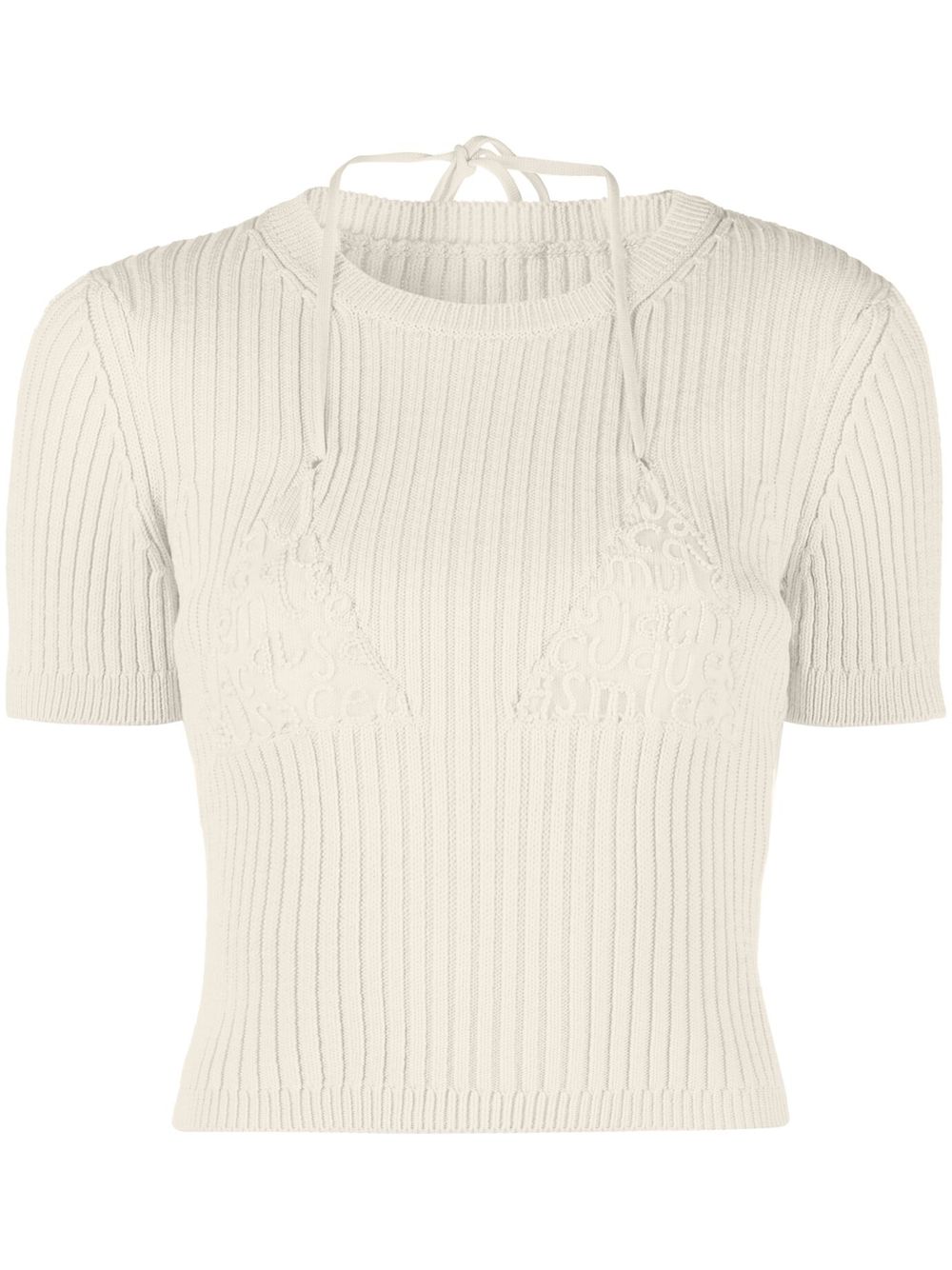 Jacquemus La maille Bikini 短款上衣 - 中性色