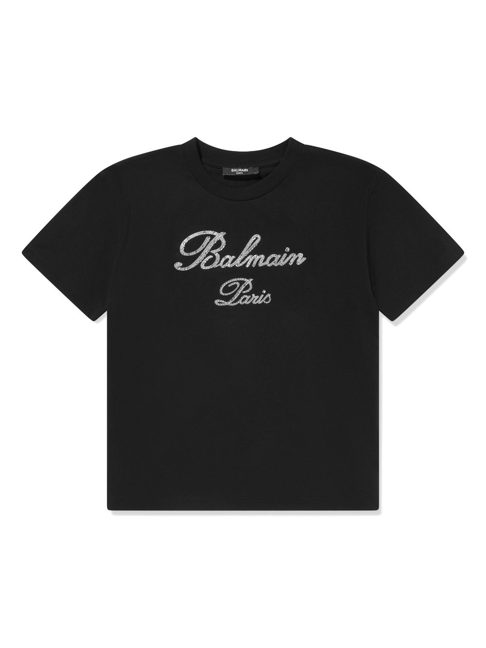 Balmain Kids logo缀饰棉T恤 - 黑色