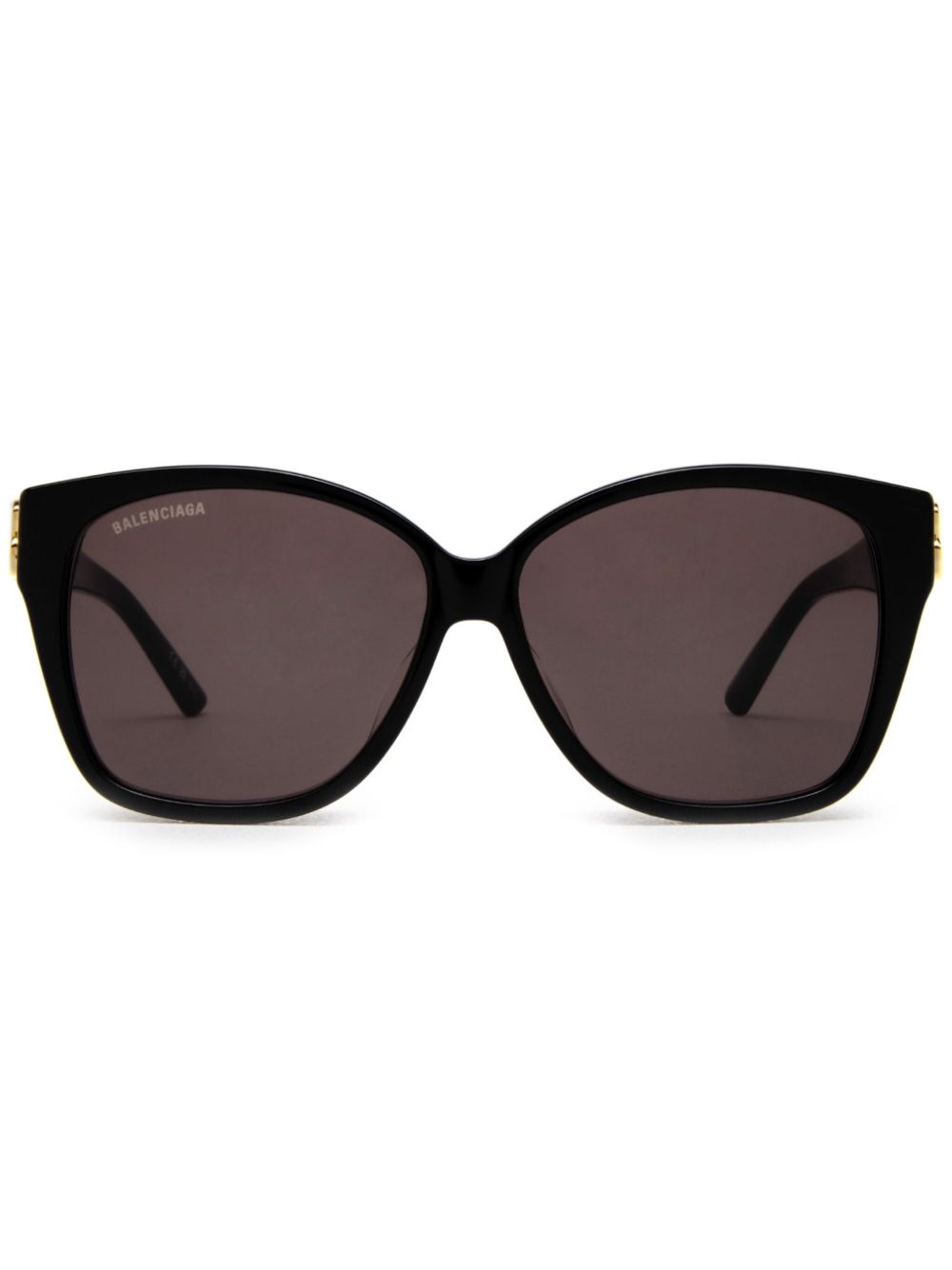 Balenciaga Eyewear 有色镜片超大框太阳眼镜 - 黑色