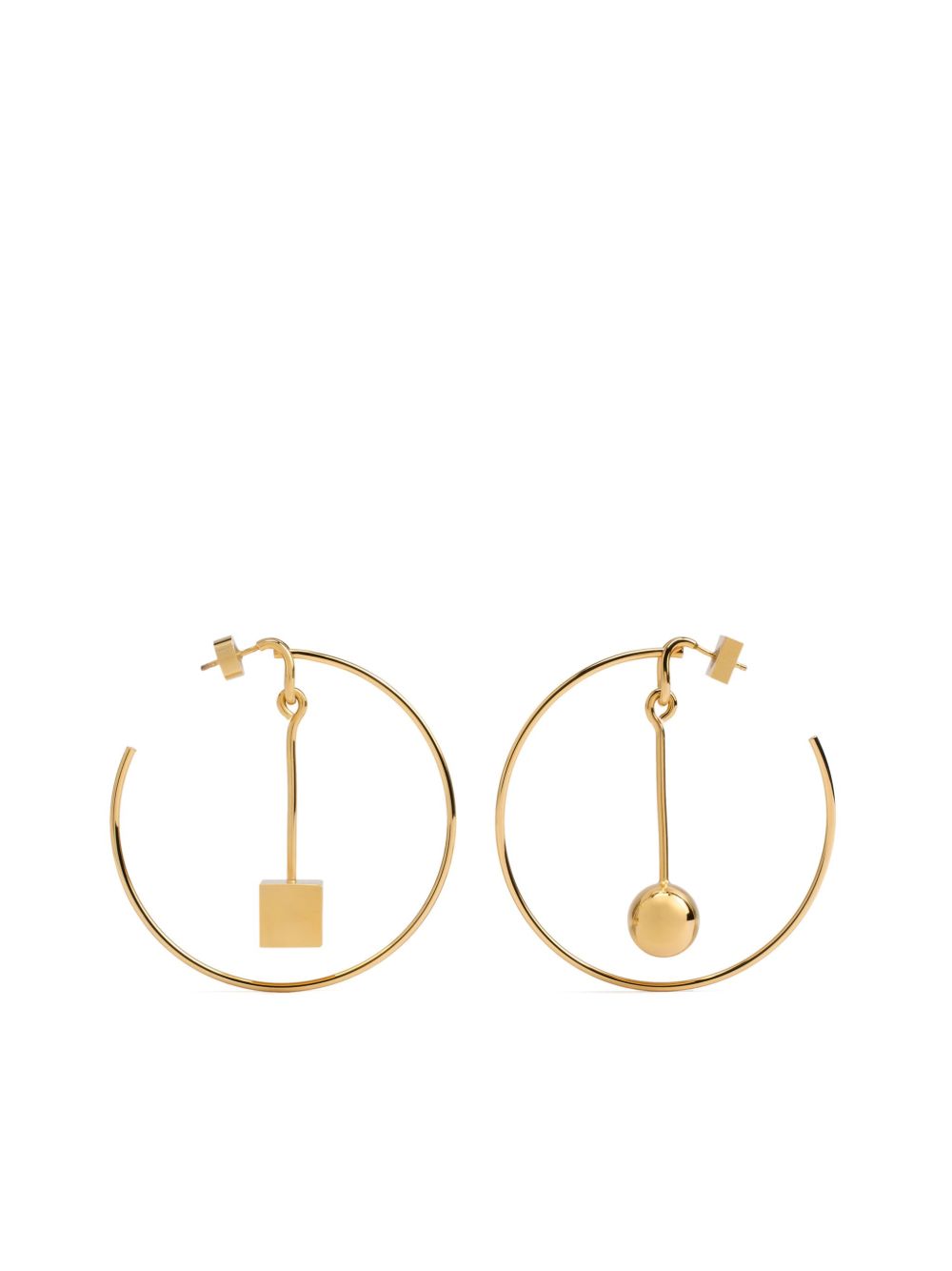 Jacquemus Les Creoles Nodo 耳环 - 金色