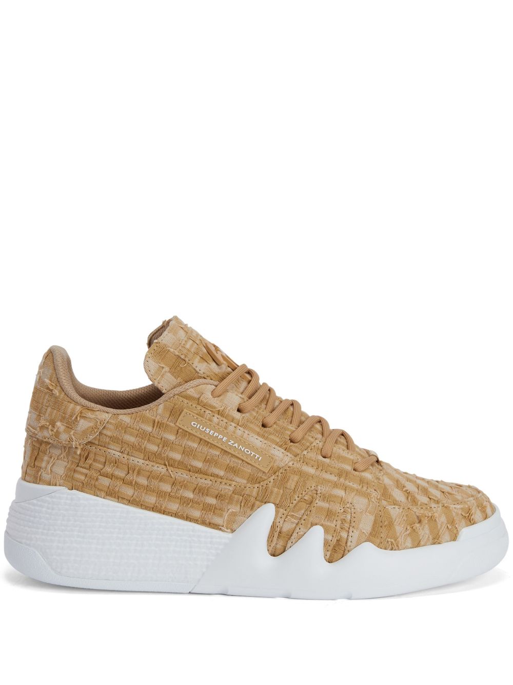 Giuseppe Zanotti Talon 仿旧提花运动鞋 - 中性色
