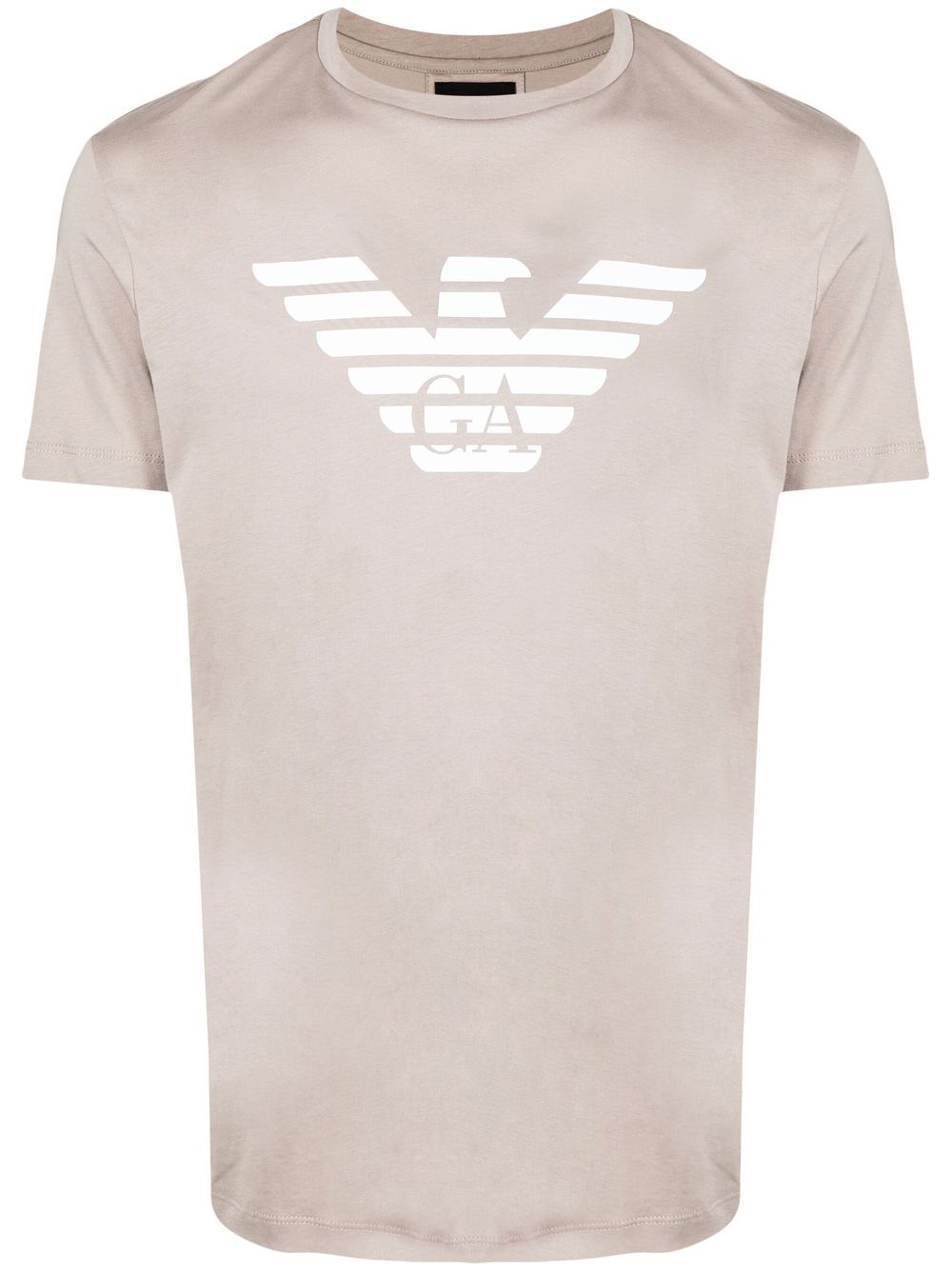 Emporio Armani logo圆领T恤 - 中性色