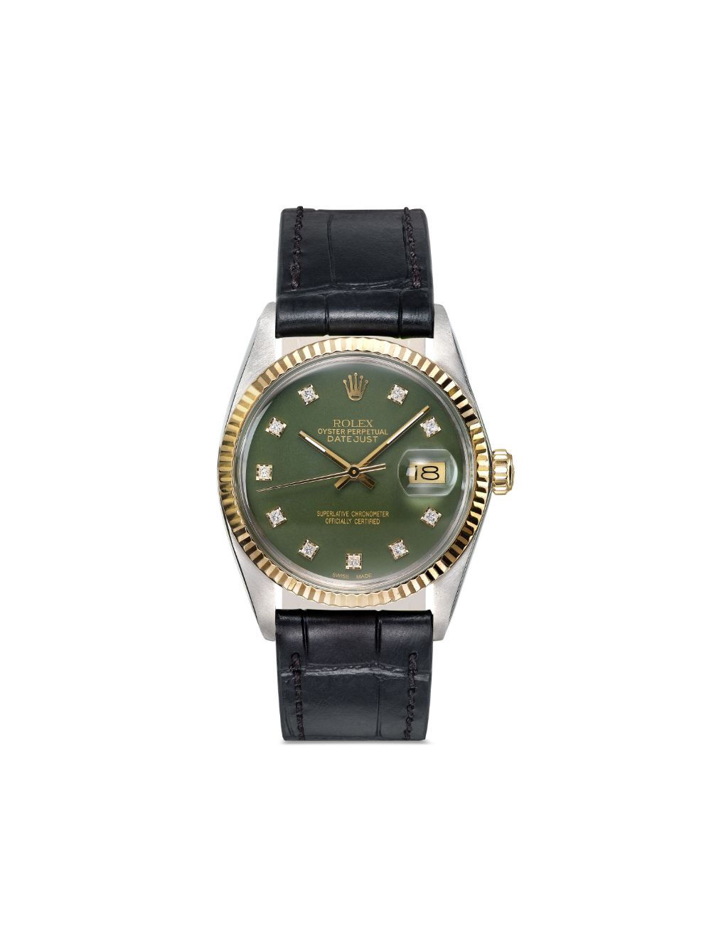 Lizzie Mandler Fine Jewelry Datejust 36毫米定制腕表 - 绿色
