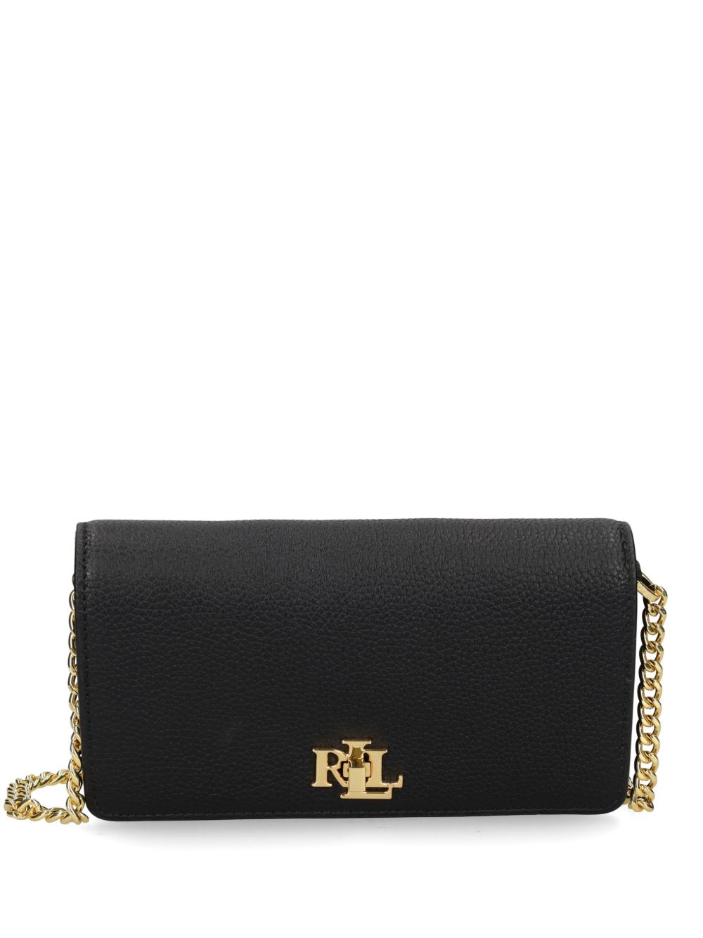 Lauren Ralph Lauren logo雕刻迷你包 - 黑色