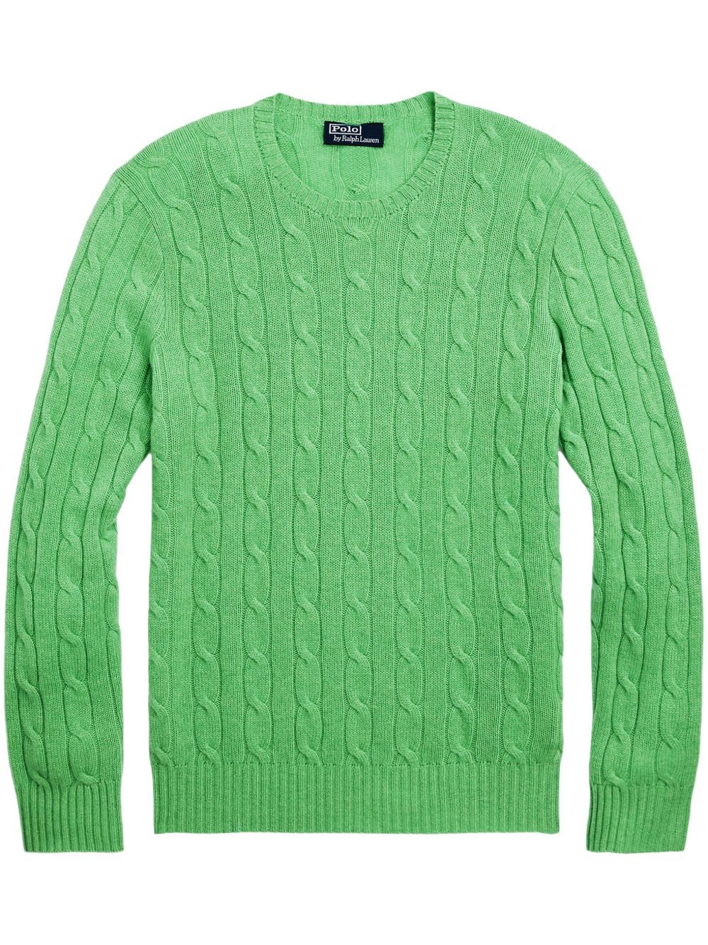 Polo Ralph Lauren 粗绞花针织羊绒毛衣 - 绿色