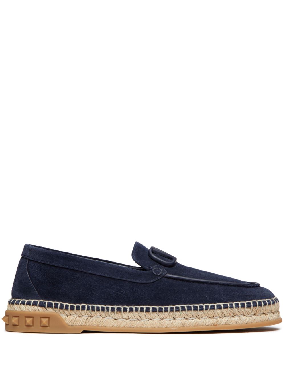Valentino Garavani Vlogo Signature 草编鞋 - 蓝色