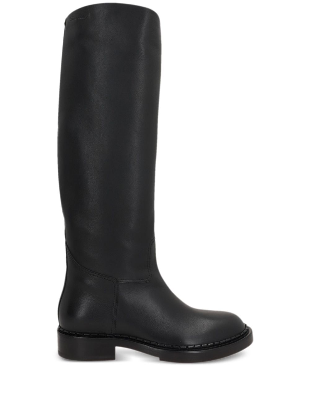 Santoni x 10 Corso Como 皮靴 - 黑色