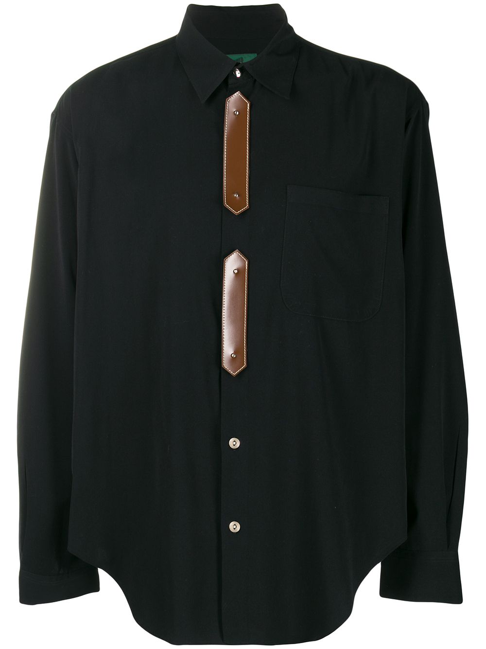 Jean Paul Gaultier Pre-Owned 拼接衬衫 - 黑色