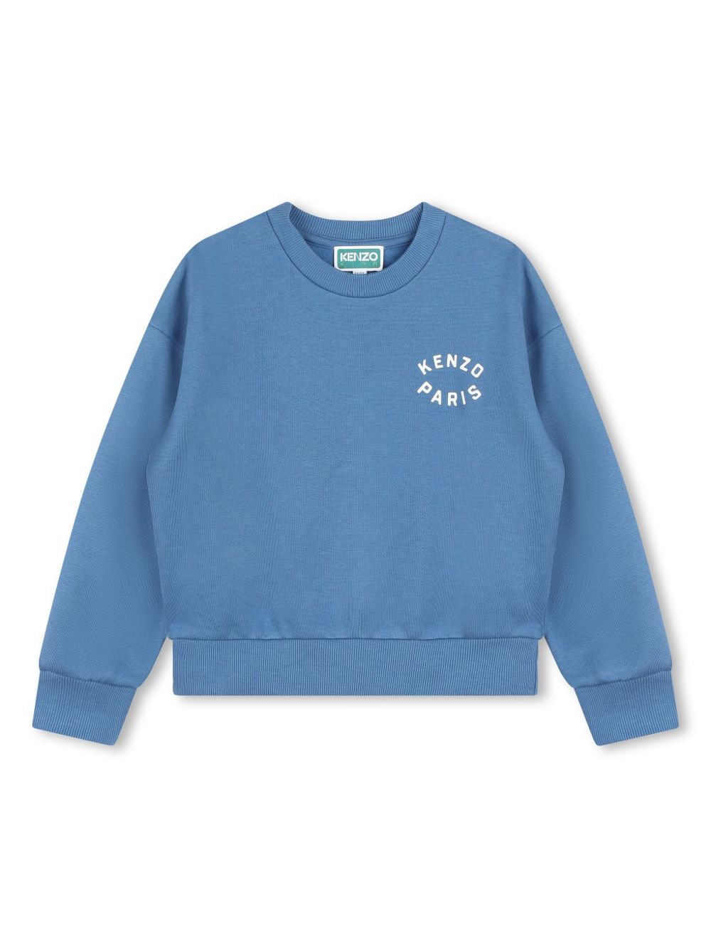 Kenzo Kids 后置logo印花卫衣 - 蓝色