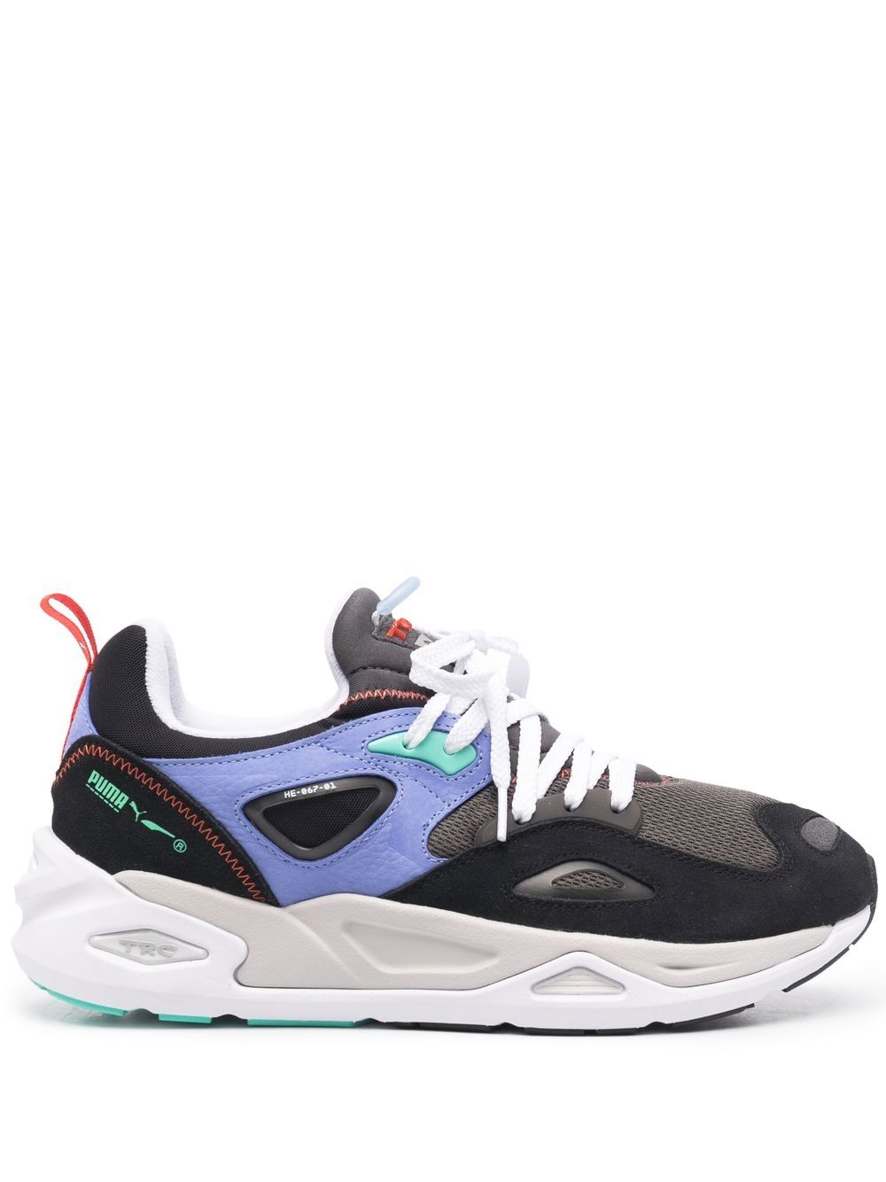 PUMA 拼接运动鞋 - 黑色