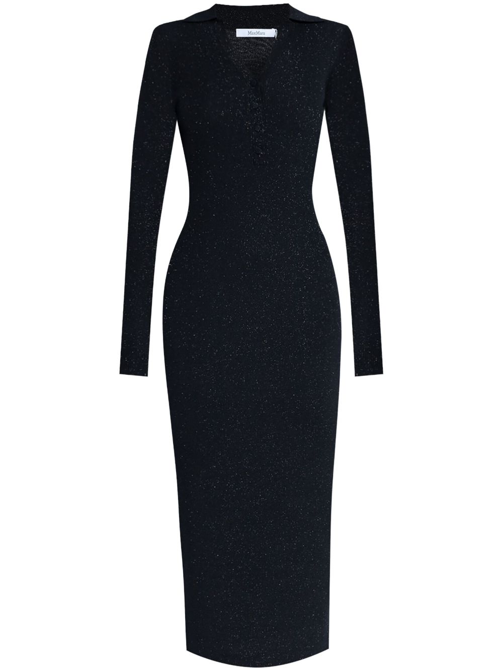 Max Mara Frais 中长连衣裙 - 黑色