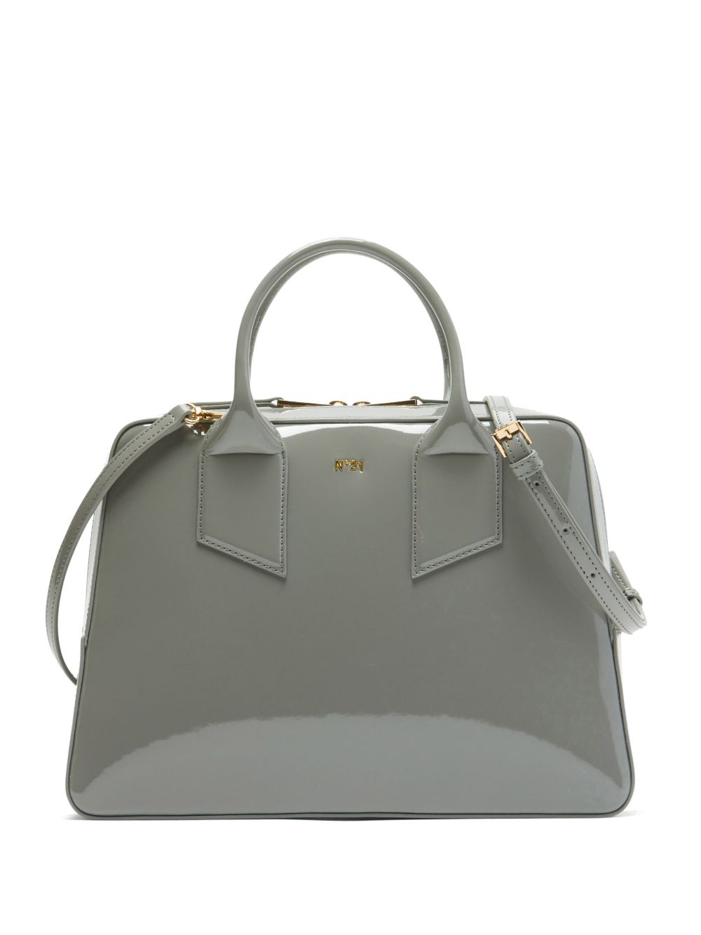 Nº21 Bauletto 大号单肩包 - 灰色