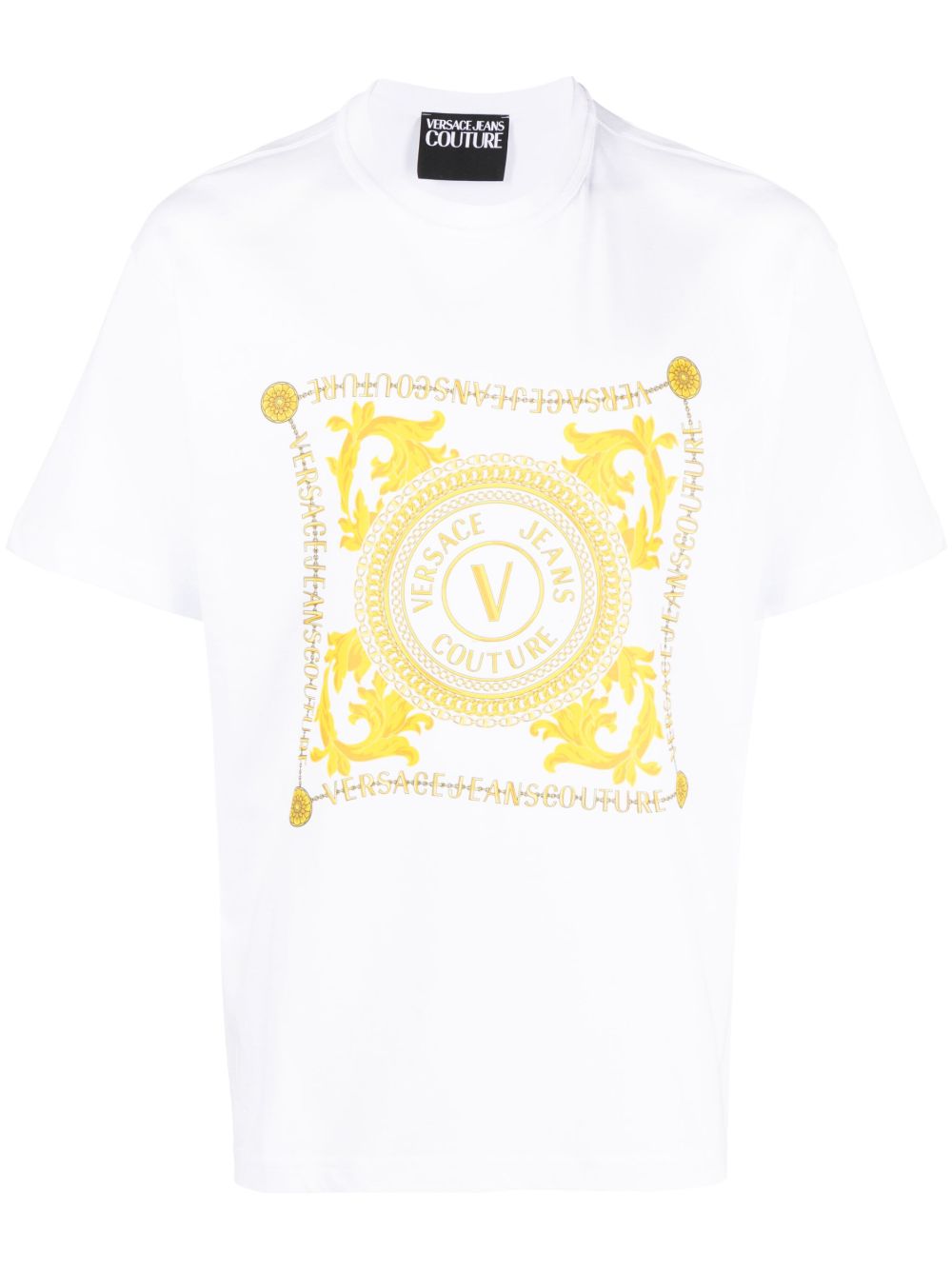 Versace Jeans Couture logo印花T恤 - 白色