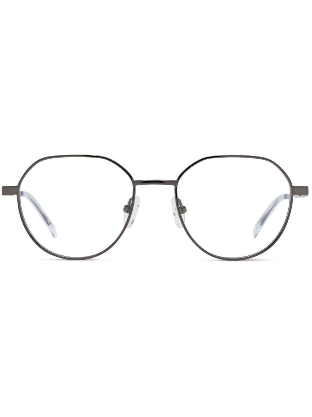 Alexander McQueen Eyewear 圆框眼镜 - 灰色