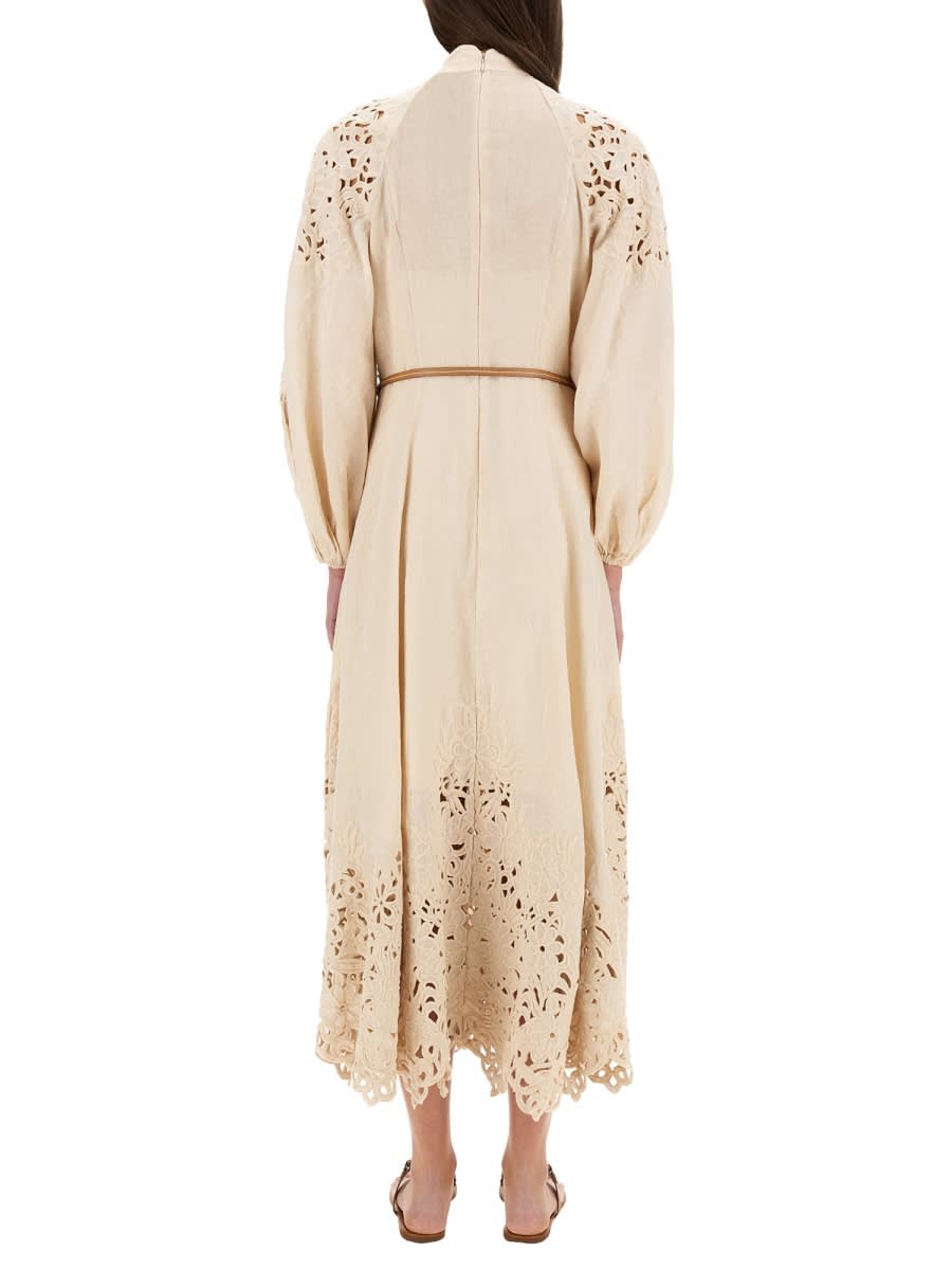 Zimmermann 刺绣wylie连衣裙