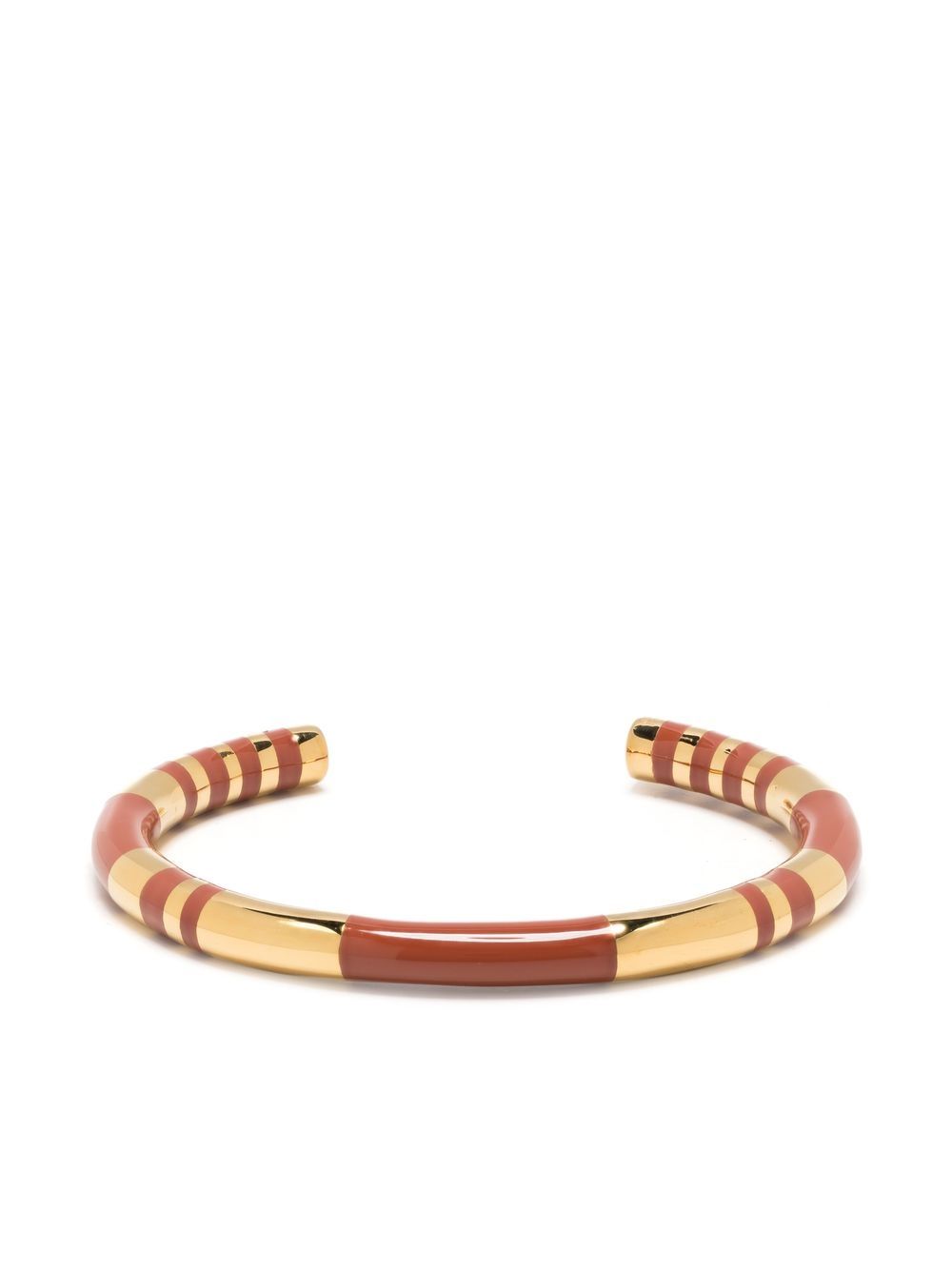 Aurelie Bidermann Positano 珐琅细节手链 - 褐色