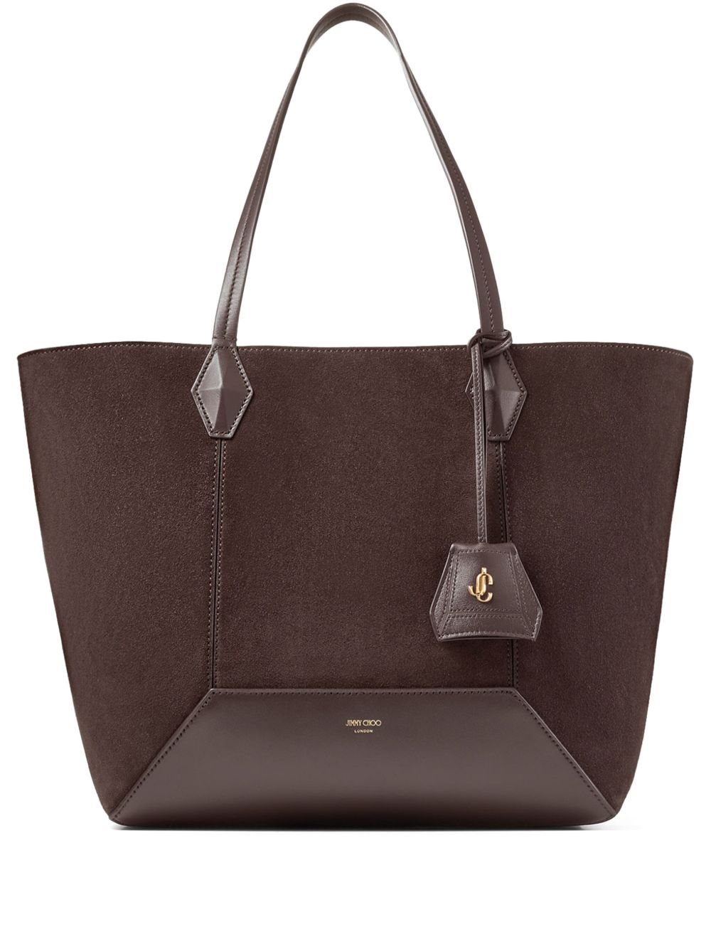 Jimmy Choo Diamond 中号手提包 - 褐色