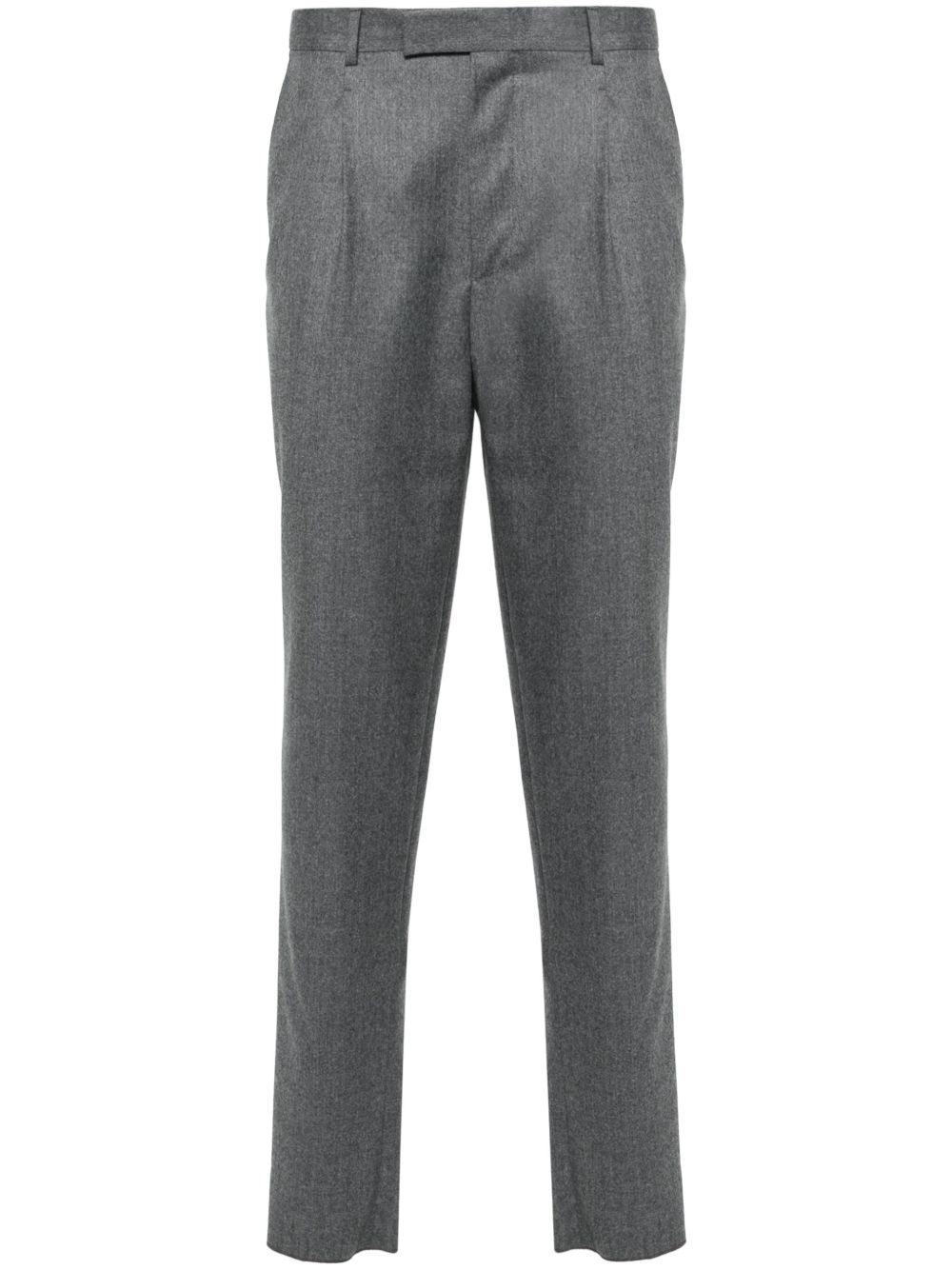 Zegna 锥形长裤 - 灰色