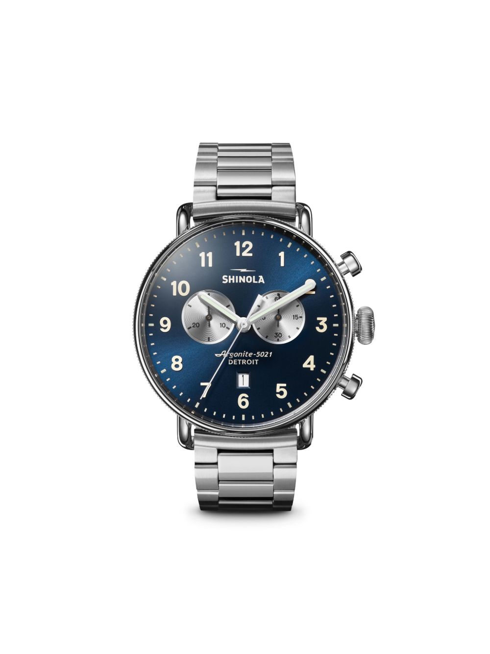Shinola The Canfield Chrono 43毫米腕表 - 银色
