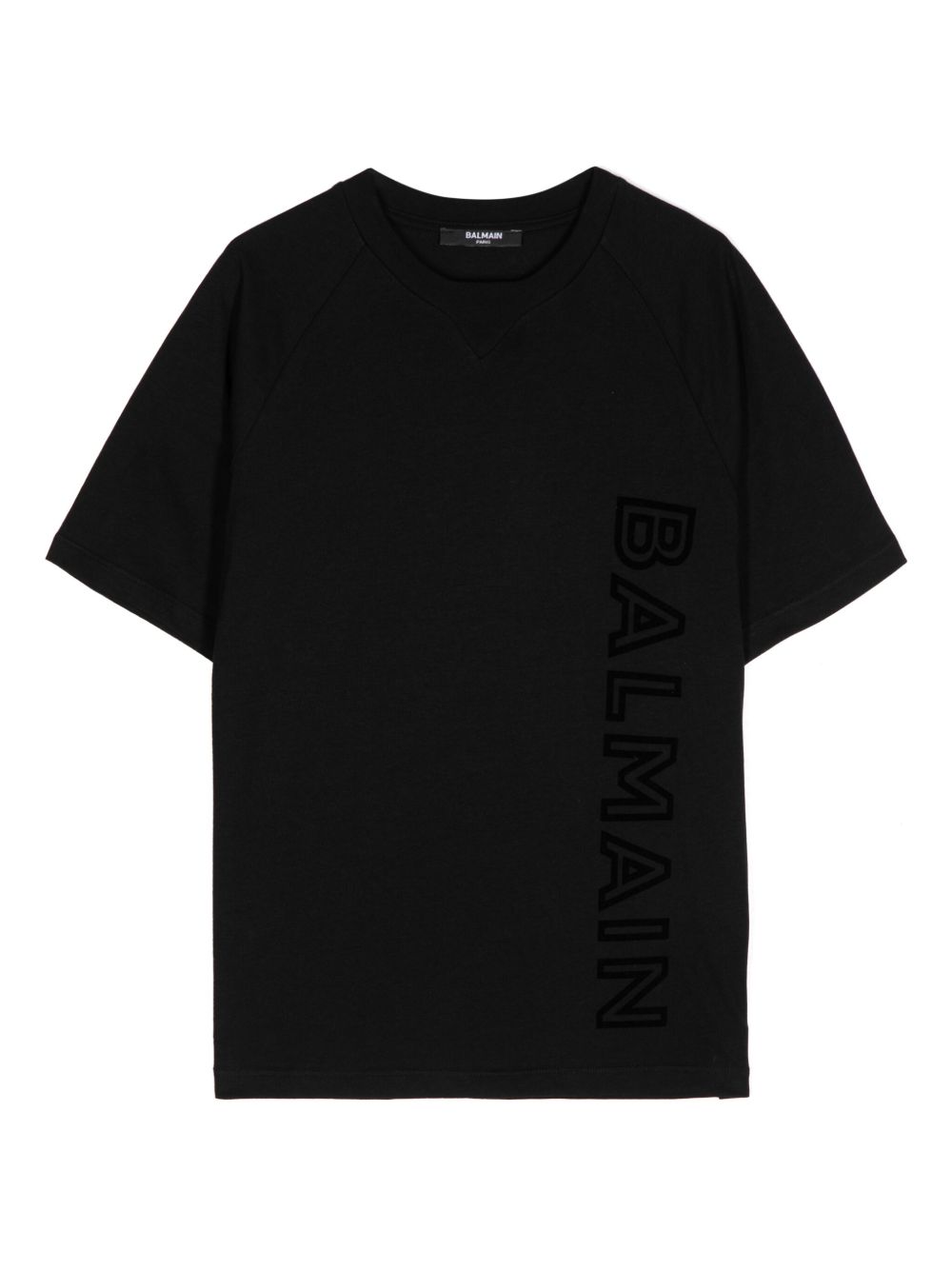Balmain Kids 标贴T恤 - 黑色