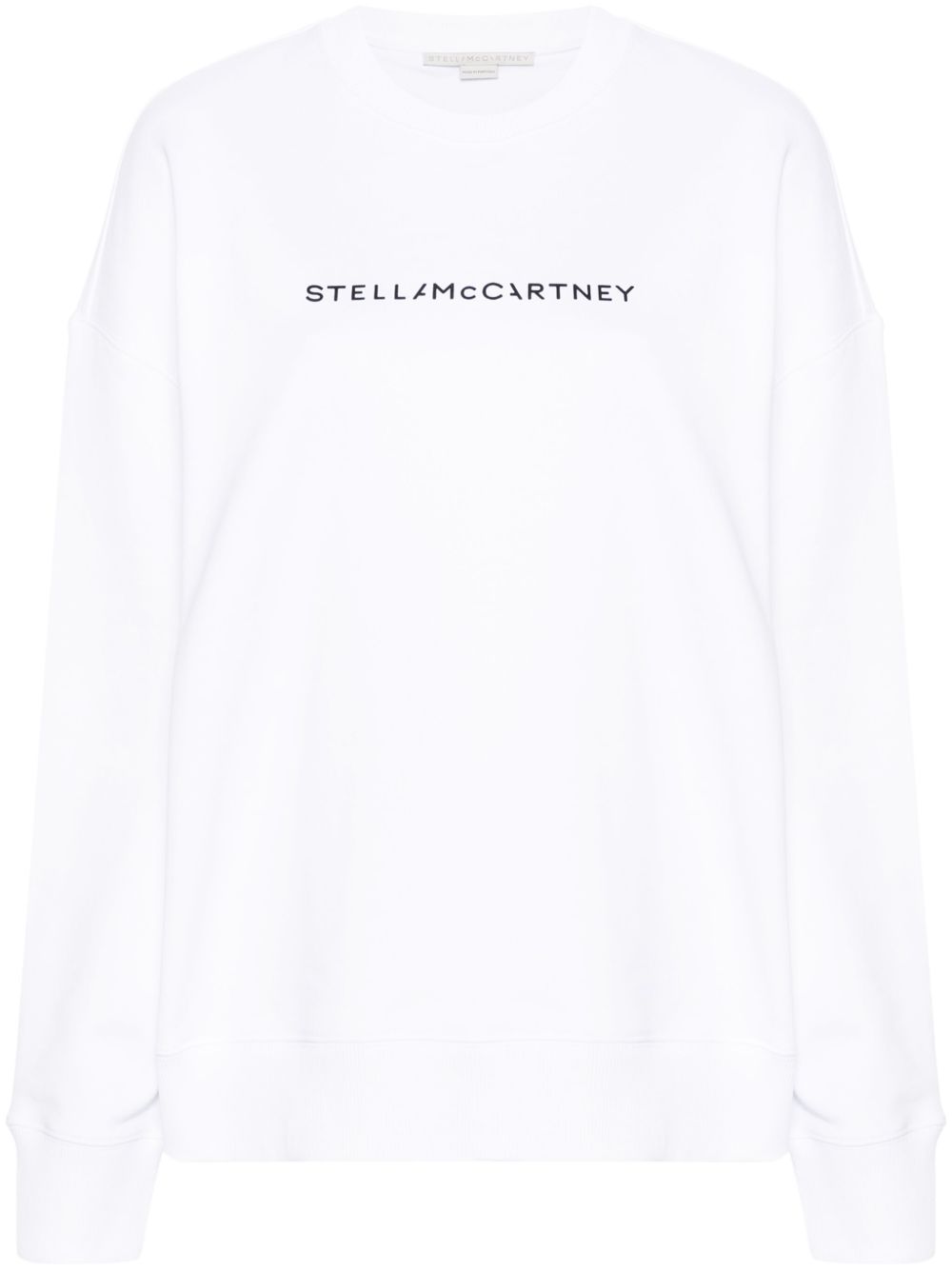 Stella McCartney logo印花棉卫衣 - 白色