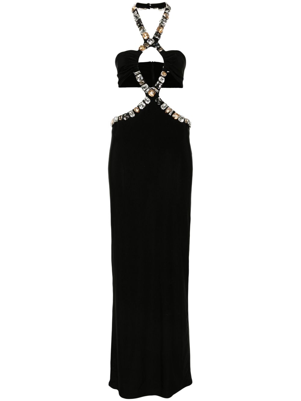 The New Arrivals Ilkyaz Ozel Awa 超长连衣裙 - 黑色