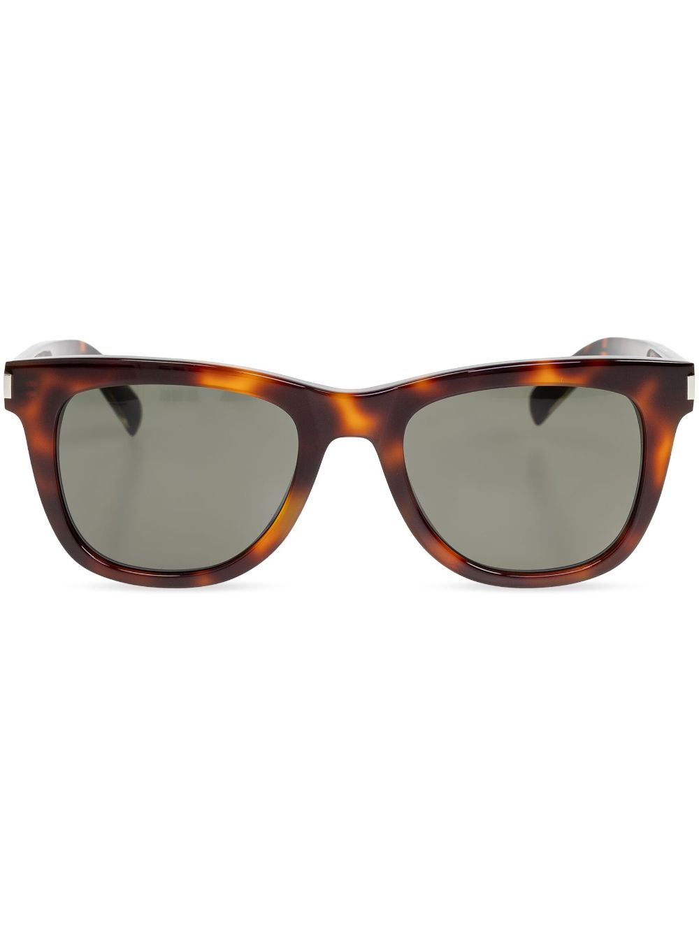 Saint Laurent Eyewear logo雕刻太阳眼镜 - 褐色