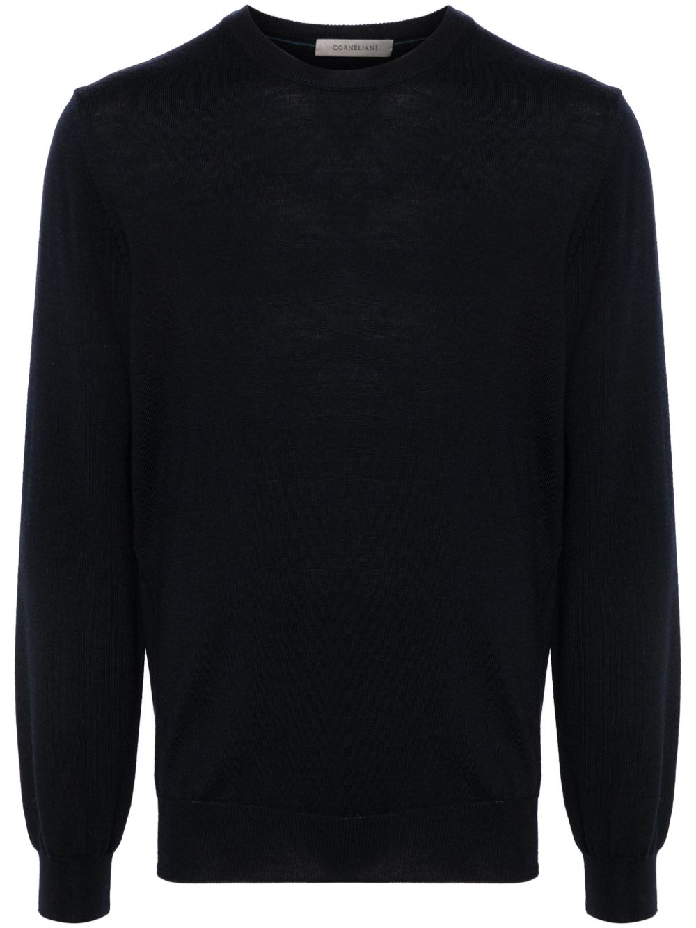 Corneliani 初剪羊毛毛衣 - 蓝色